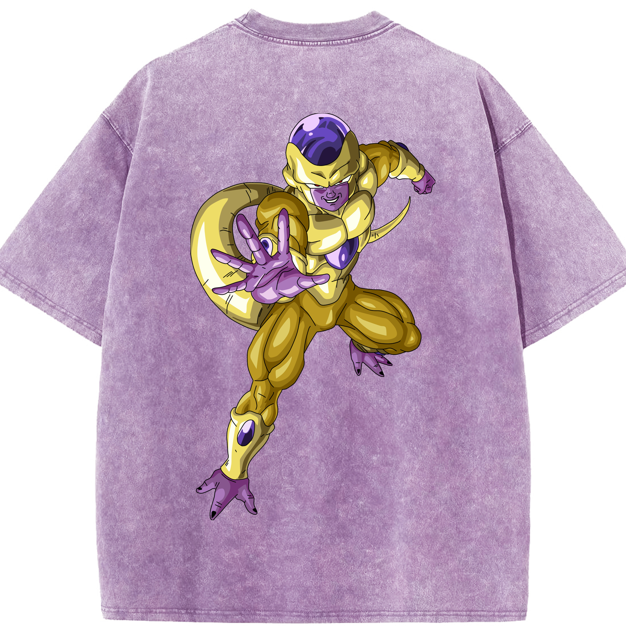 （画像用） ドラゴンボール フリーザ DRAGON BALL Frieza 綿100% ヴィンテージ風 半袖Tシャツ（背面プリント）
