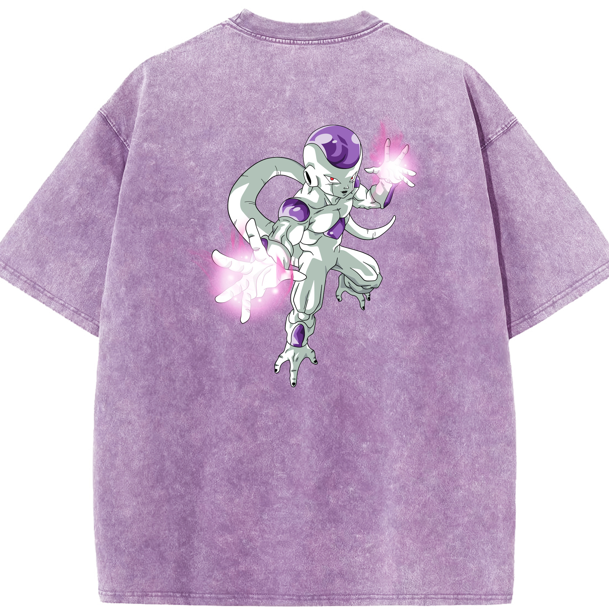 （画像用） ドラゴンボール フリーザ DRAGON BALL Frieza 綿100% ヴィンテージ風 半袖Tシャツ（背面プリント）