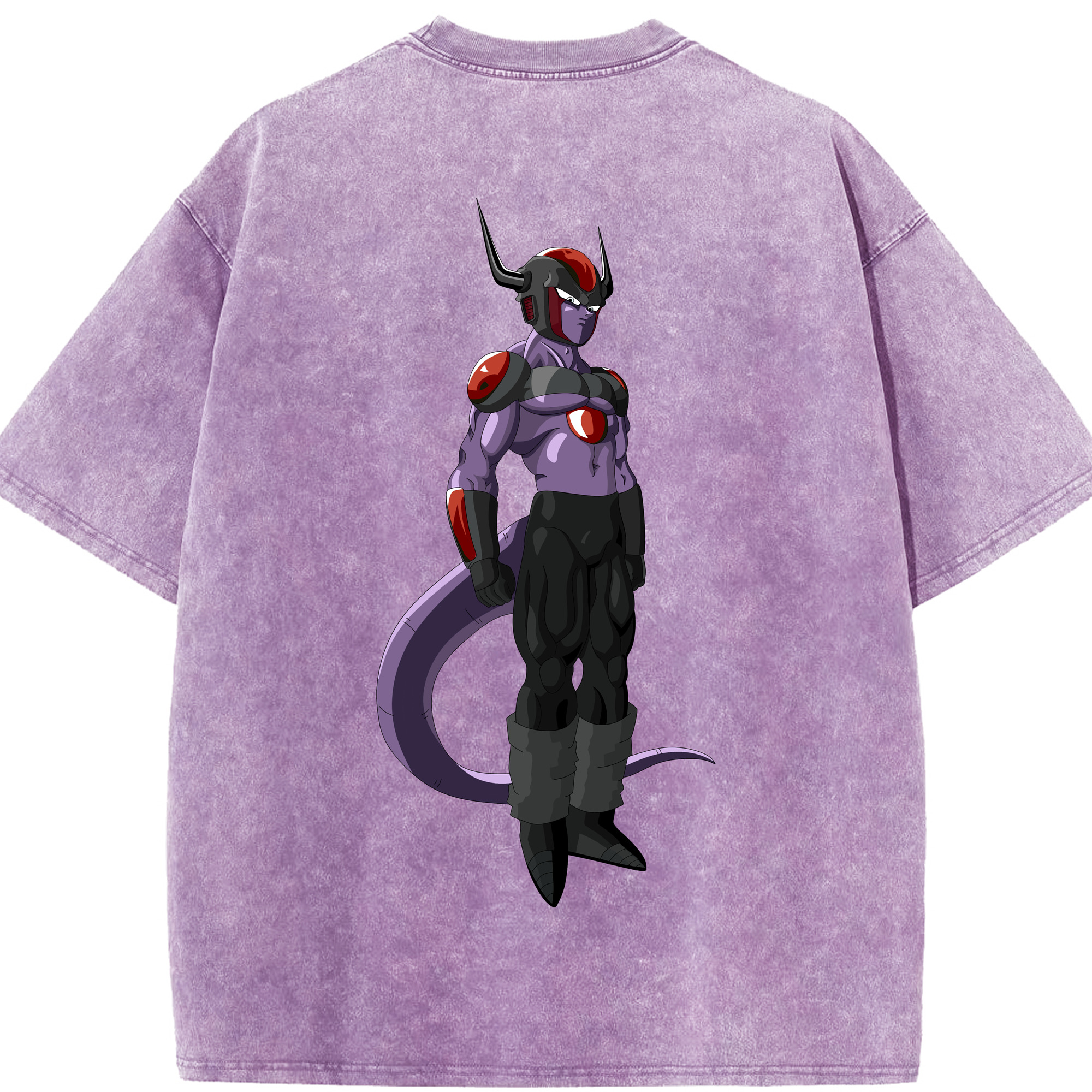 （画像用） ドラゴンボール フリーザ DRAGON BALL Frieza 綿100% ヴィンテージ風 半袖Tシャツ（背面プリント）