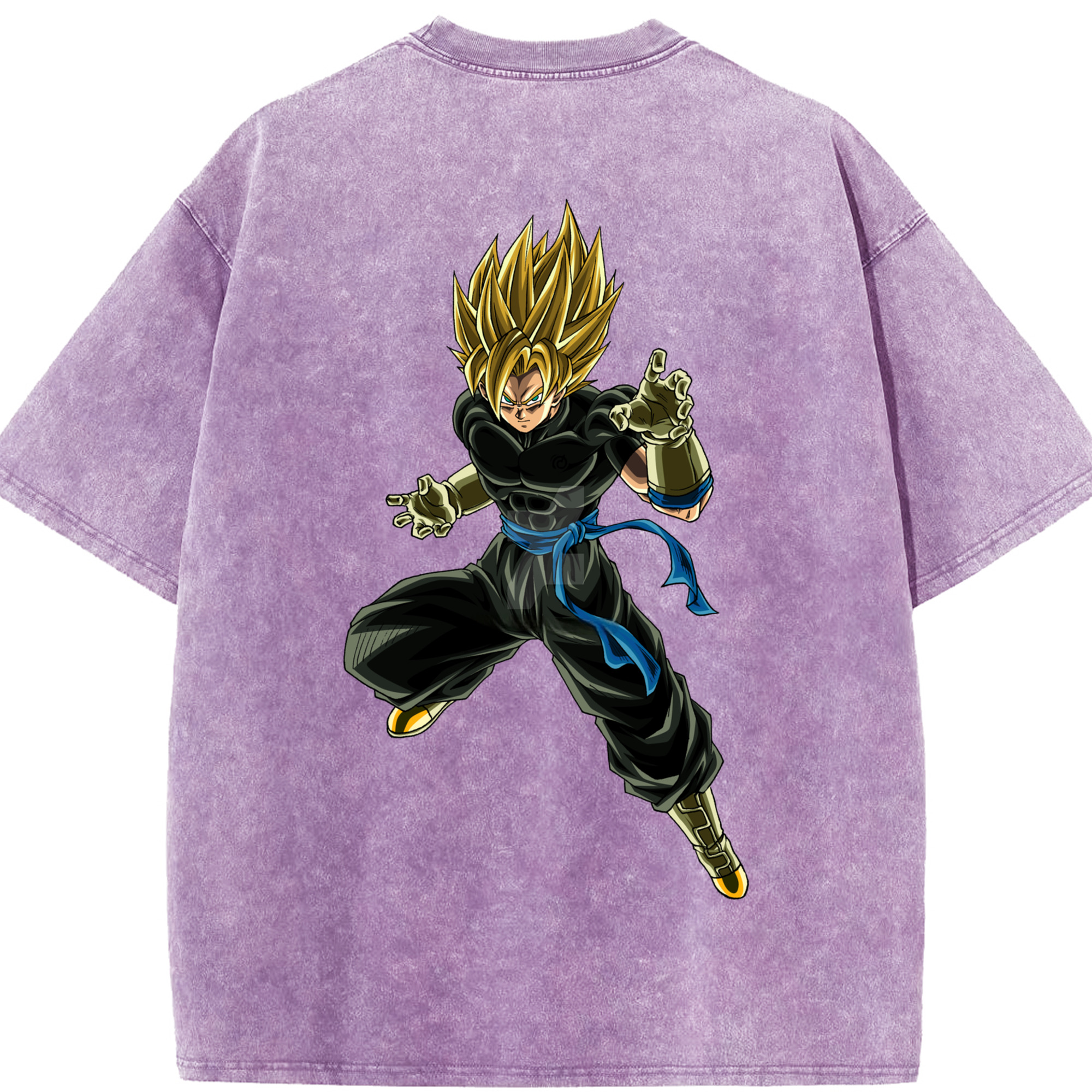 （画像用） ドラゴンボール ベジット DRAGON BALL Vegetto 綿100% ヴィンテージ風 半袖Tシャツ（背面プリント）