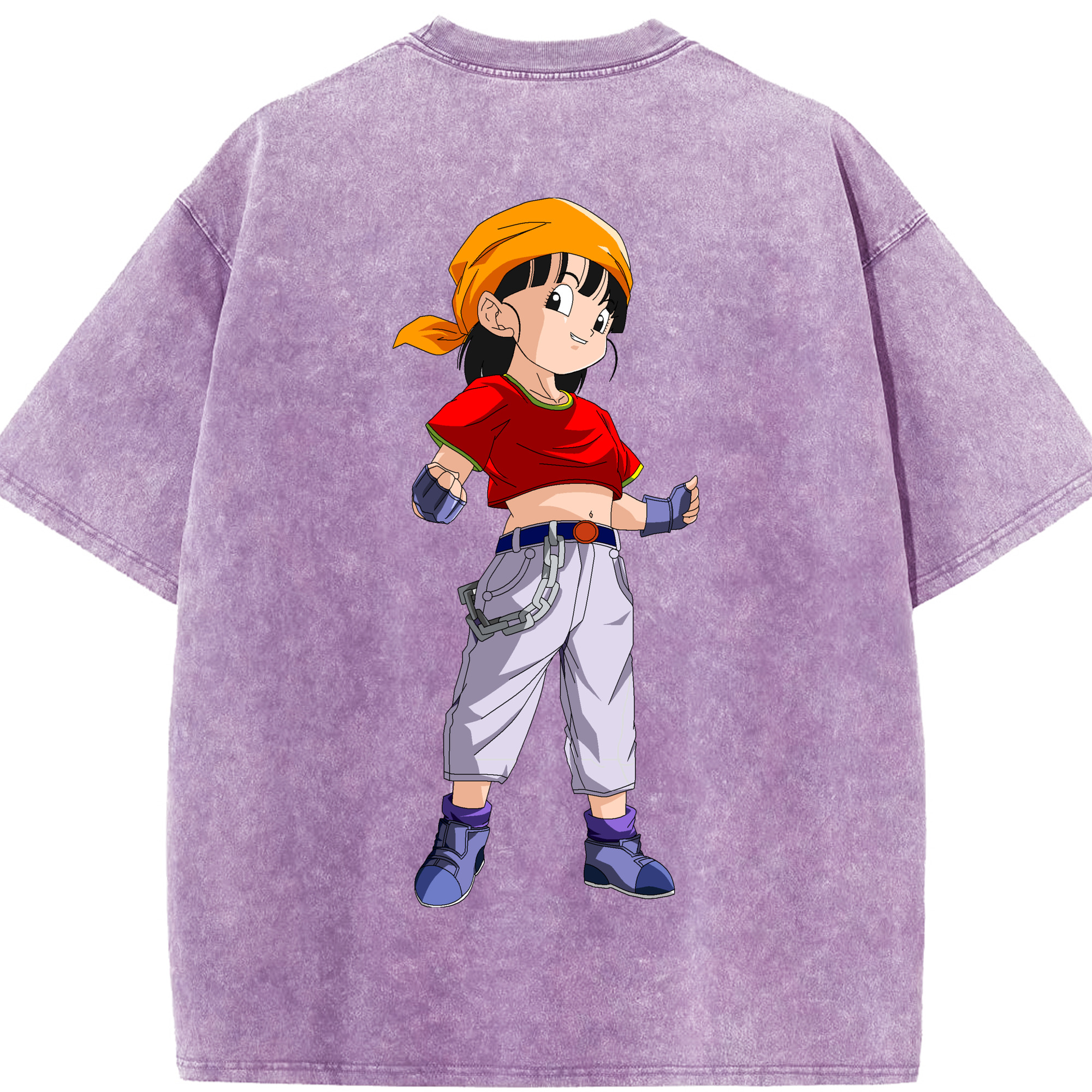 （画像用） ドラゴンボール パン DRAGON BALL Pan 綿100% ヴィンテージ風 半袖Tシャツ（背面プリント）