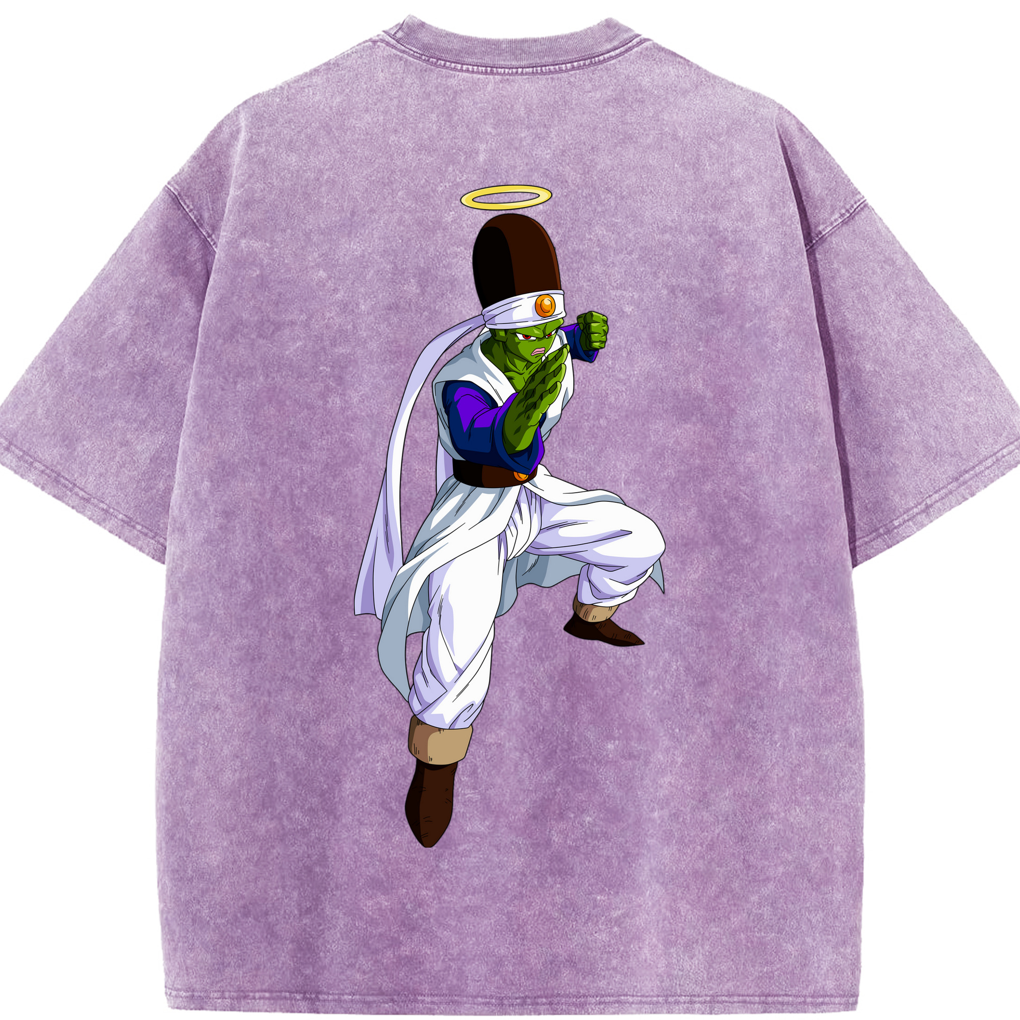 （画像用） ドラゴンボール パイクーハン DRAGON BALL Pikkon 綿100% ヴィンテージ風 半袖Tシャツ（背面プリント）