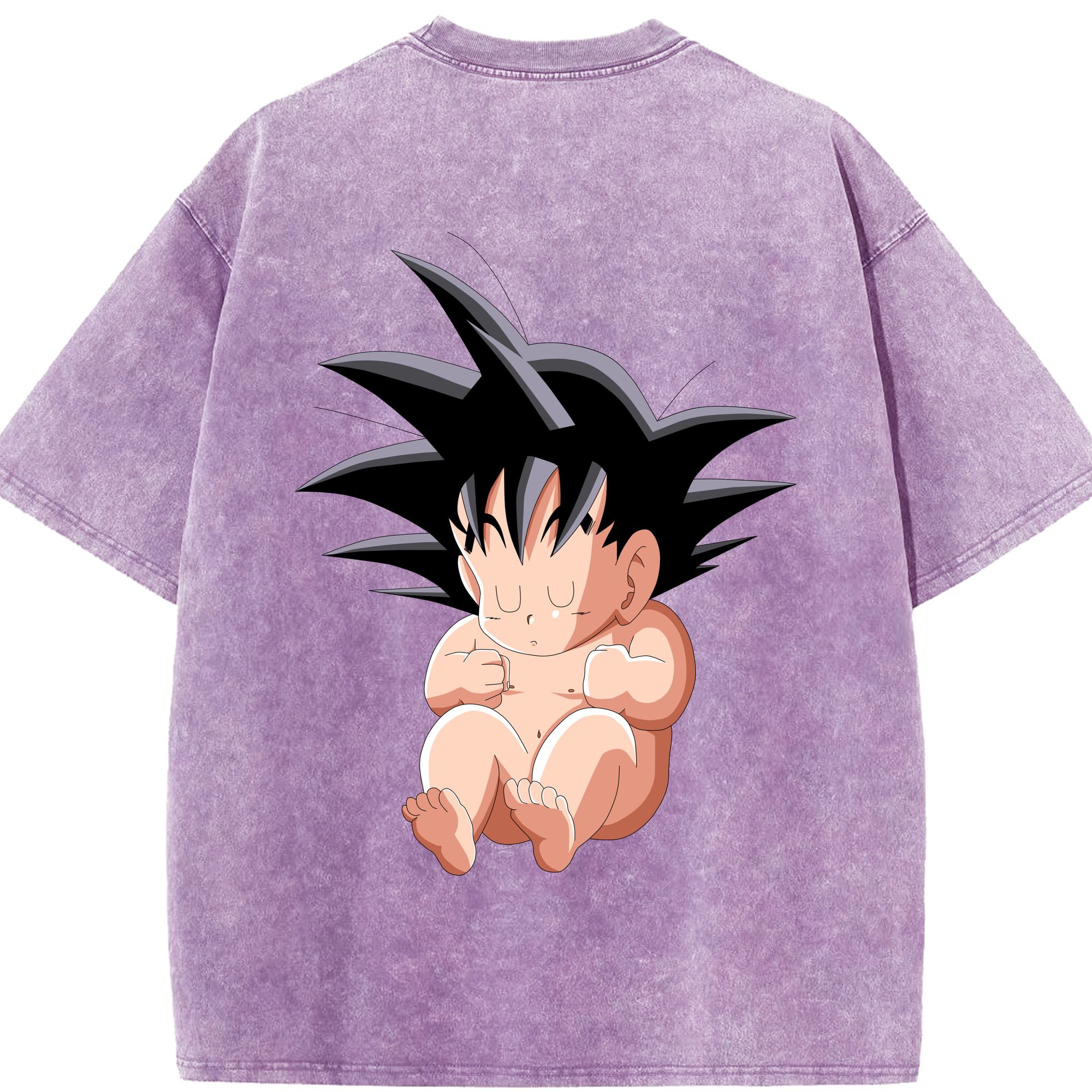 （画像用） ドラゴンボール 孫悟空（そん ごくう）Son Goku カカロット DRAGON BALL Kakarotto 綿100% ヴィンテージ風 半袖Tシャツ（背面プリント）