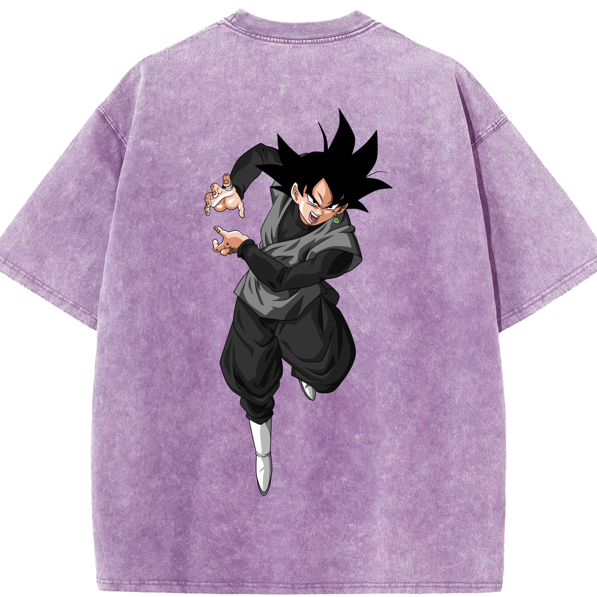 （画像用） ドラゴンボール ベジータ四世（Bejīta Yonsei）DRAGON BALL Vegeta IV 綿100% ヴィンテージ風 半袖Tシャツ（背面プリント）