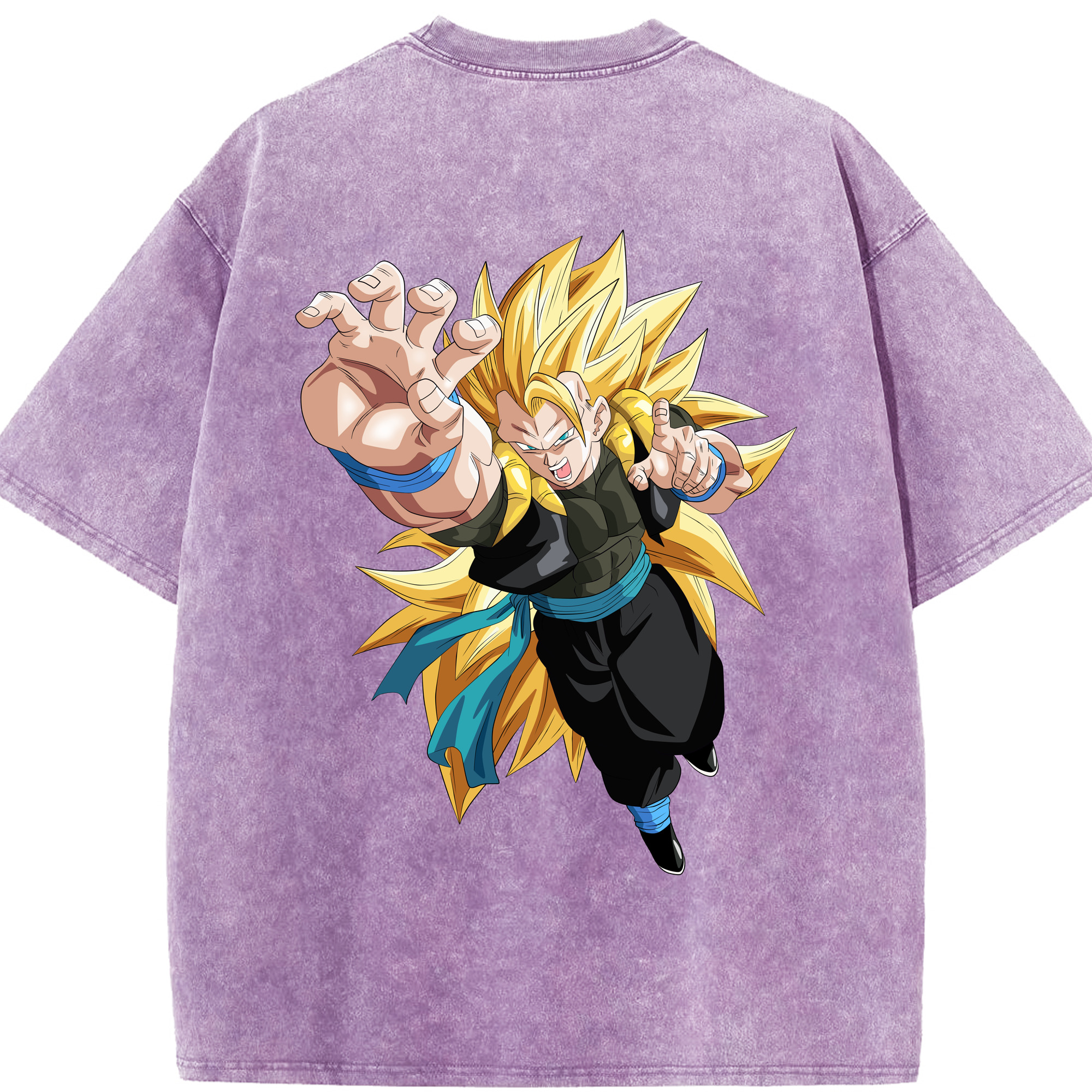 （画像用） ドラゴンボール ベジータ四世（Bejīta Yonsei）DRAGON BALL Vegeta IV 綿100% ヴィンテージ風 半袖Tシャツ（背面プリント）