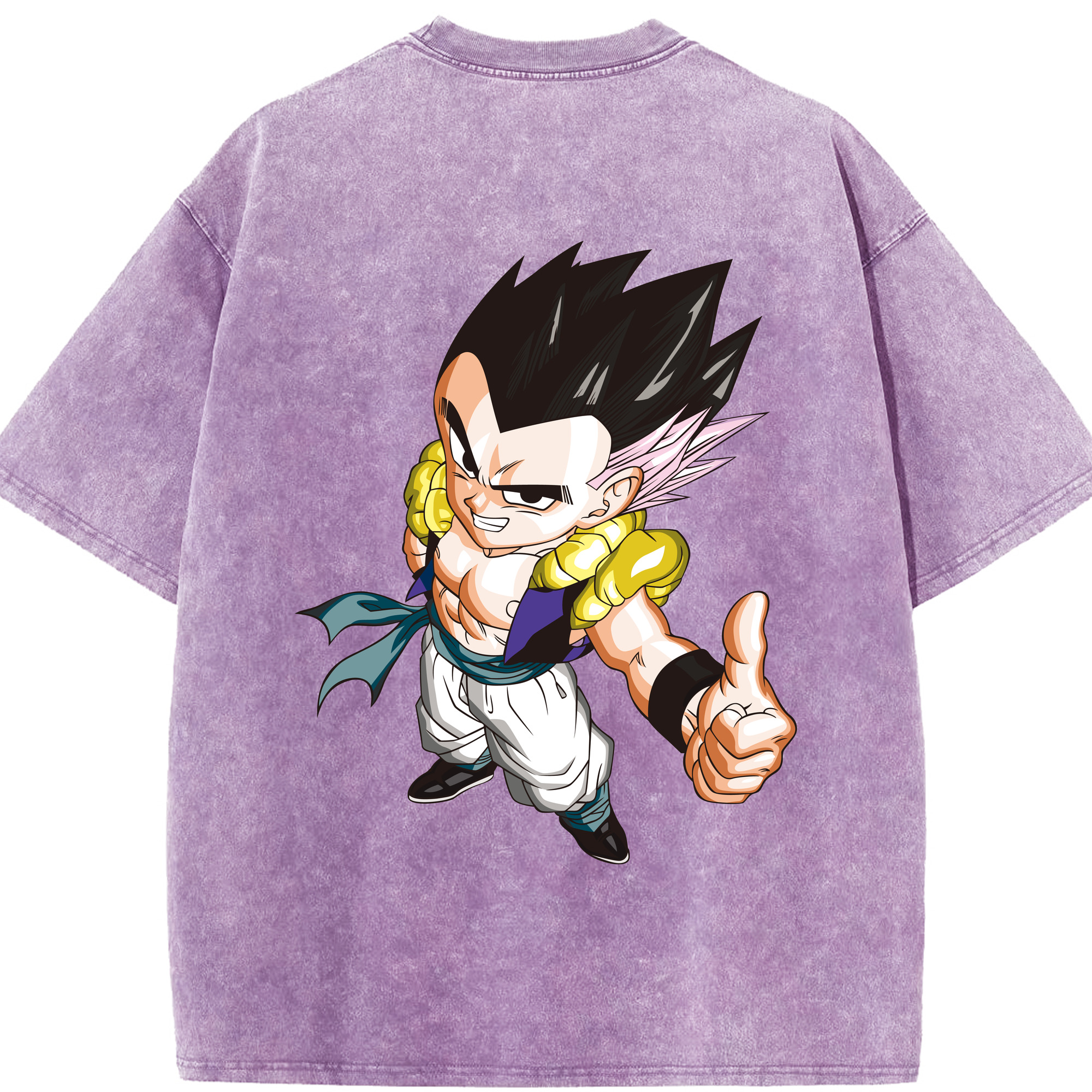 （画像用） ドラゴンボール ベジータ四世（Bejīta Yonsei）DRAGON BALL Vegeta IV 綿100% ヴィンテージ風 半袖Tシャツ（背面プリント）