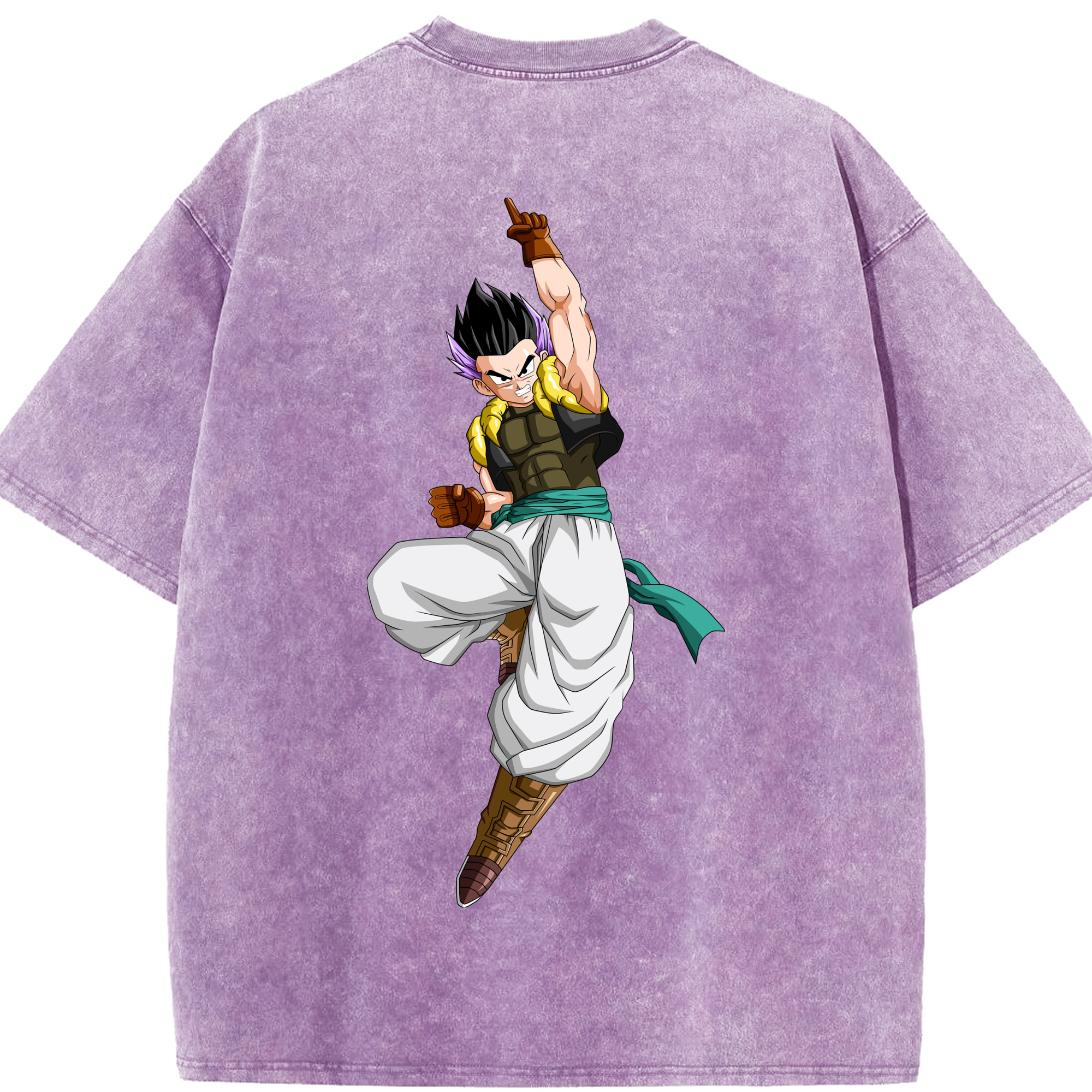 （画像用） ドラゴンボール 孫 悟飯（そんごはん）DRAGON BALL Son Gohan 綿100% ヴィンテージ風 半袖Tシャツ（背面プリント）