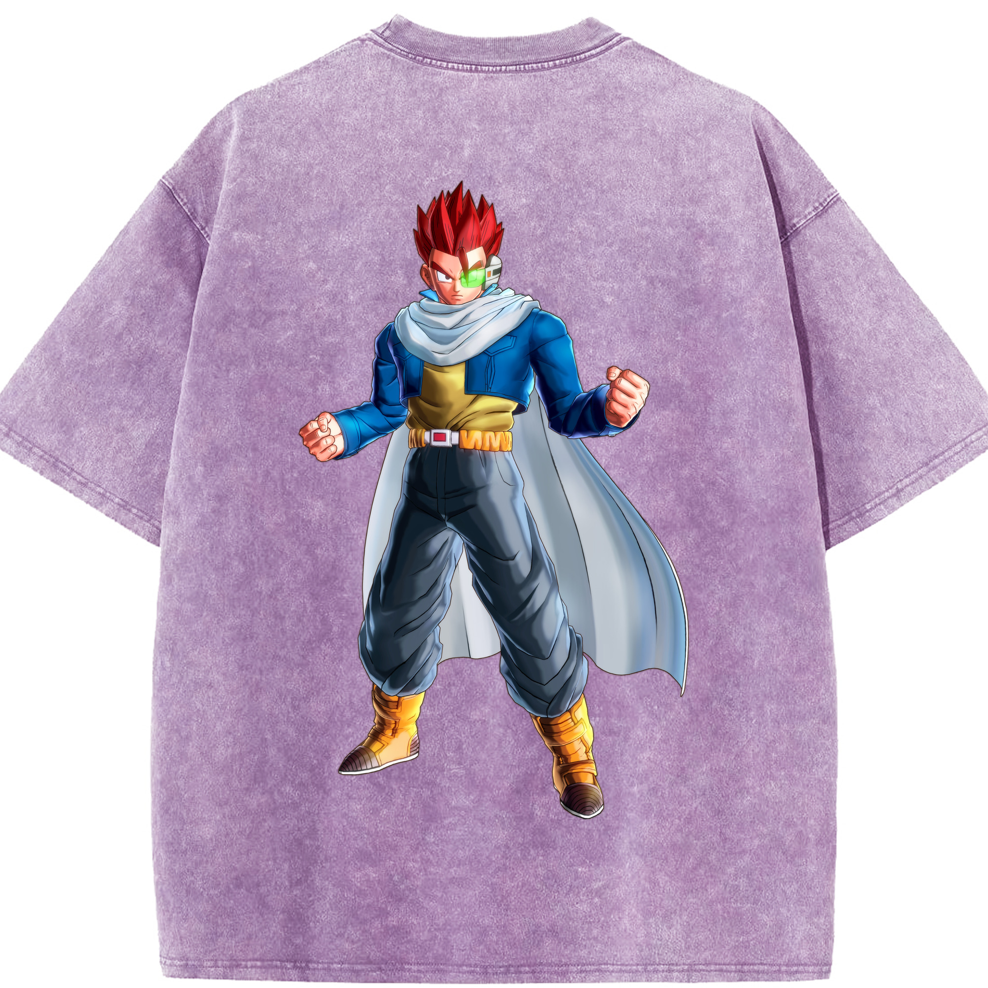 （画像用） ドラゴンボール 孫 悟飯（そんごはん）DRAGON BALL Son Gohan 綿100% ヴィンテージ風 半袖Tシャツ（背面プリント）