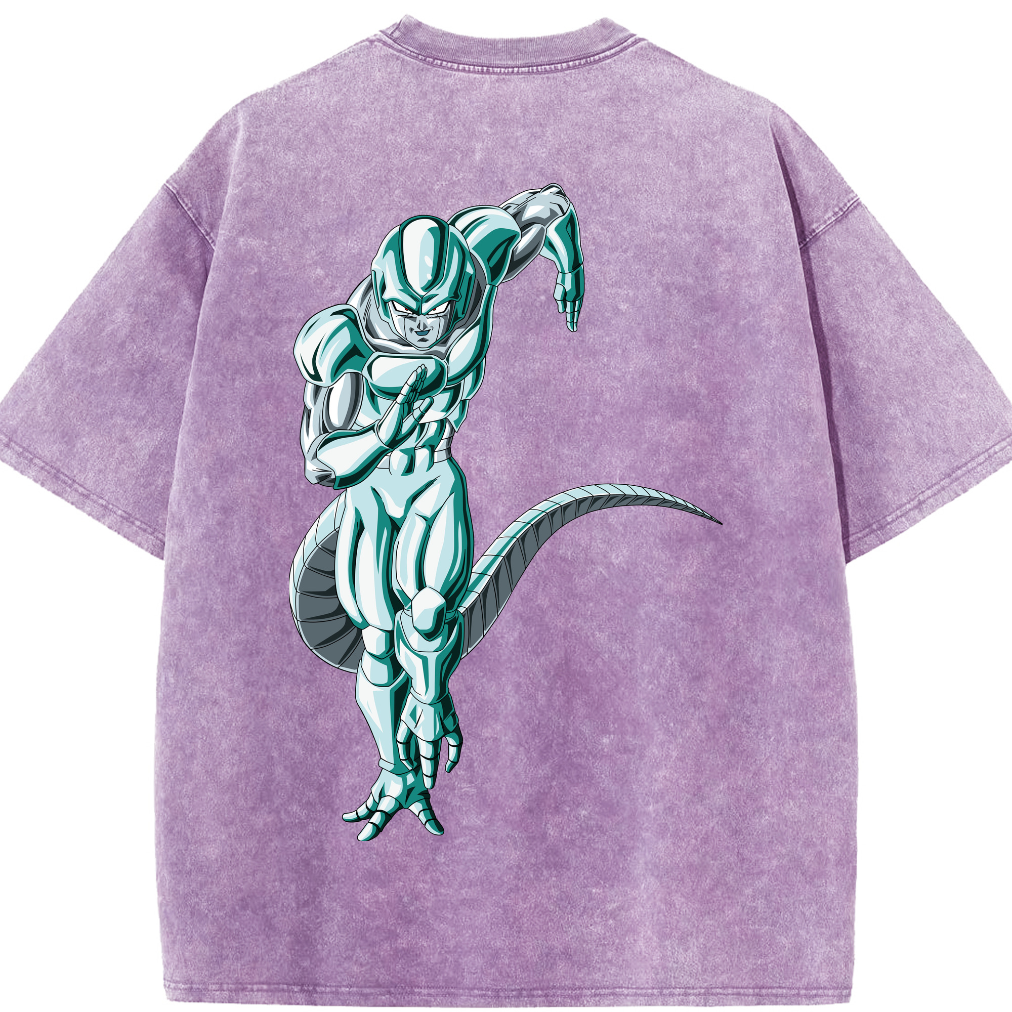 （画像用） ドラゴンボール フリーザ DRAGON BALL Frieza 綿100% ヴィンテージ風 半袖Tシャツ（背面プリント）