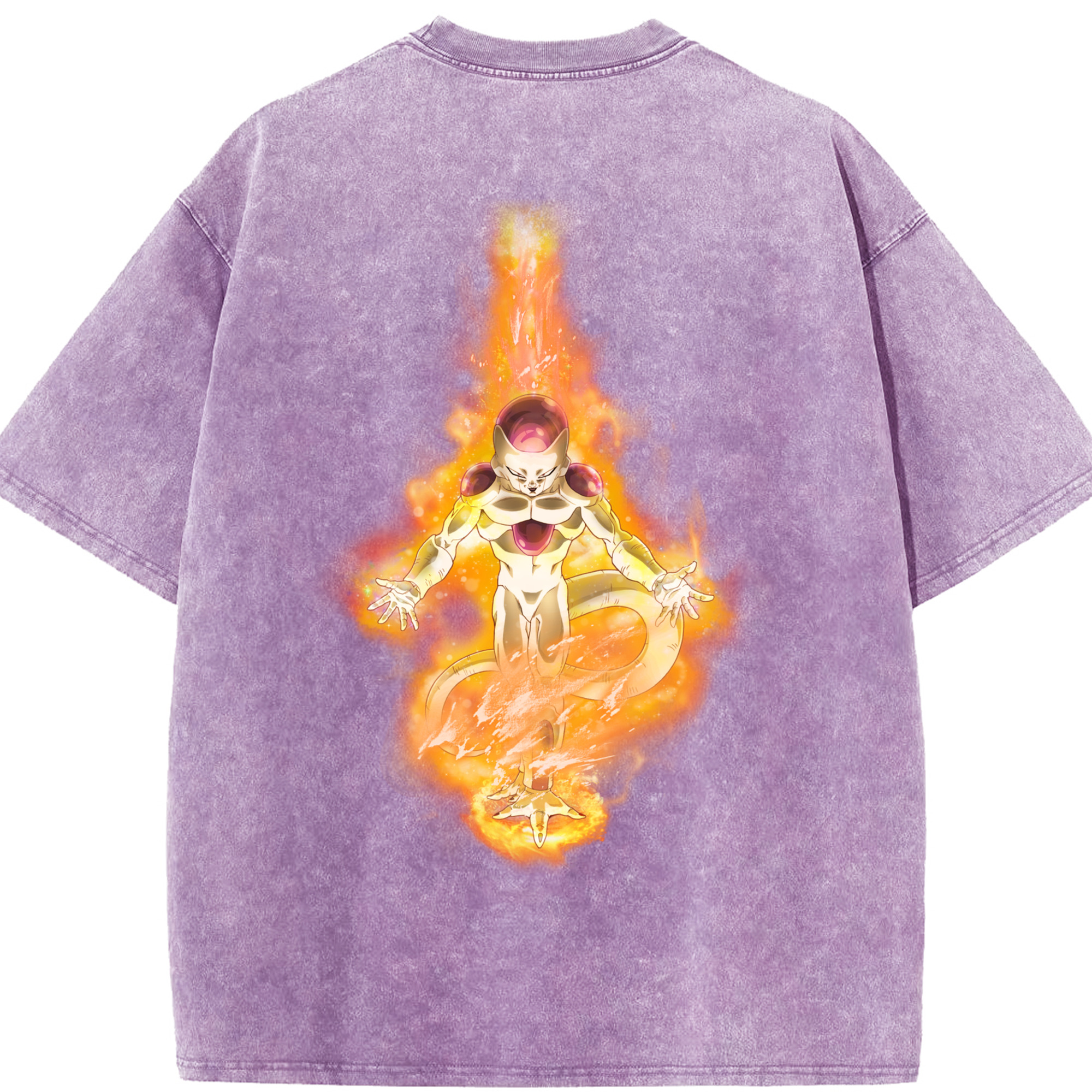 （画像用） ドラゴンボール フリーザ DRAGON BALL Frieza 綿100% ヴィンテージ風 半袖Tシャツ（背面プリント）