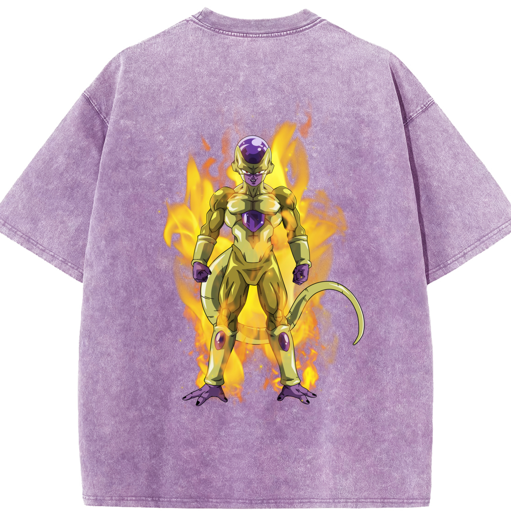 （画像用） ドラゴンボール フリーザ DRAGON BALL Frieza 綿100% ヴィンテージ風 半袖Tシャツ（背面プリント）