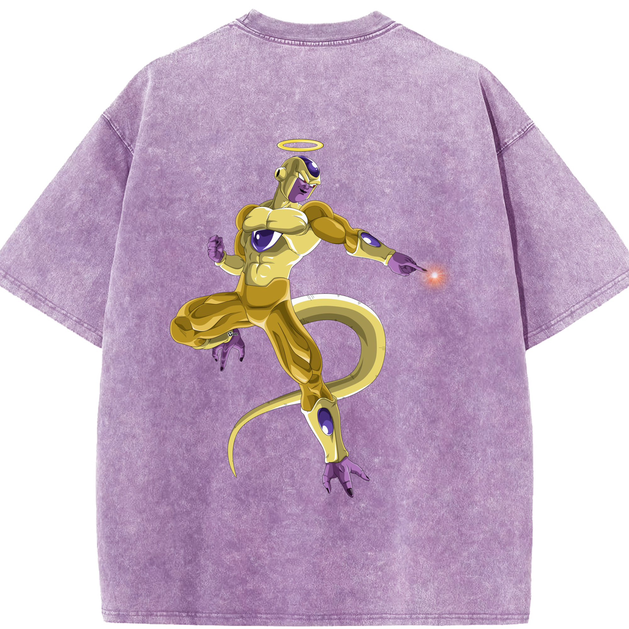 （画像用） ドラゴンボール フリーザ DRAGON BALL Frieza 綿100% ヴィンテージ風 半袖Tシャツ（背面プリント）