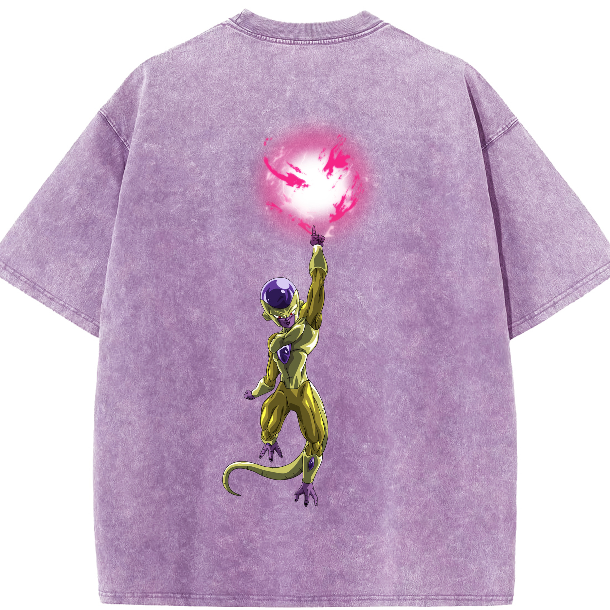（画像用） ドラゴンボール フリーザ DRAGON BALL Frieza 綿100% ヴィンテージ風 半袖Tシャツ（背面プリント）