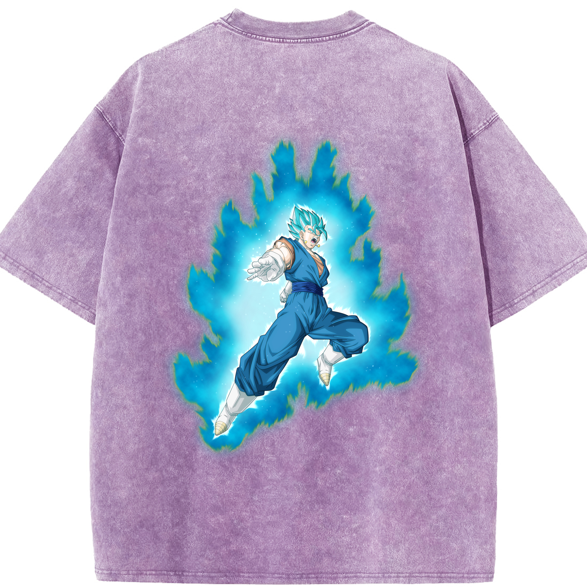 （画像用） ドラゴンボール ベジット DRAGON BALL Vegetto 綿100% ヴィンテージ風 半袖Tシャツ（背面プリント）
