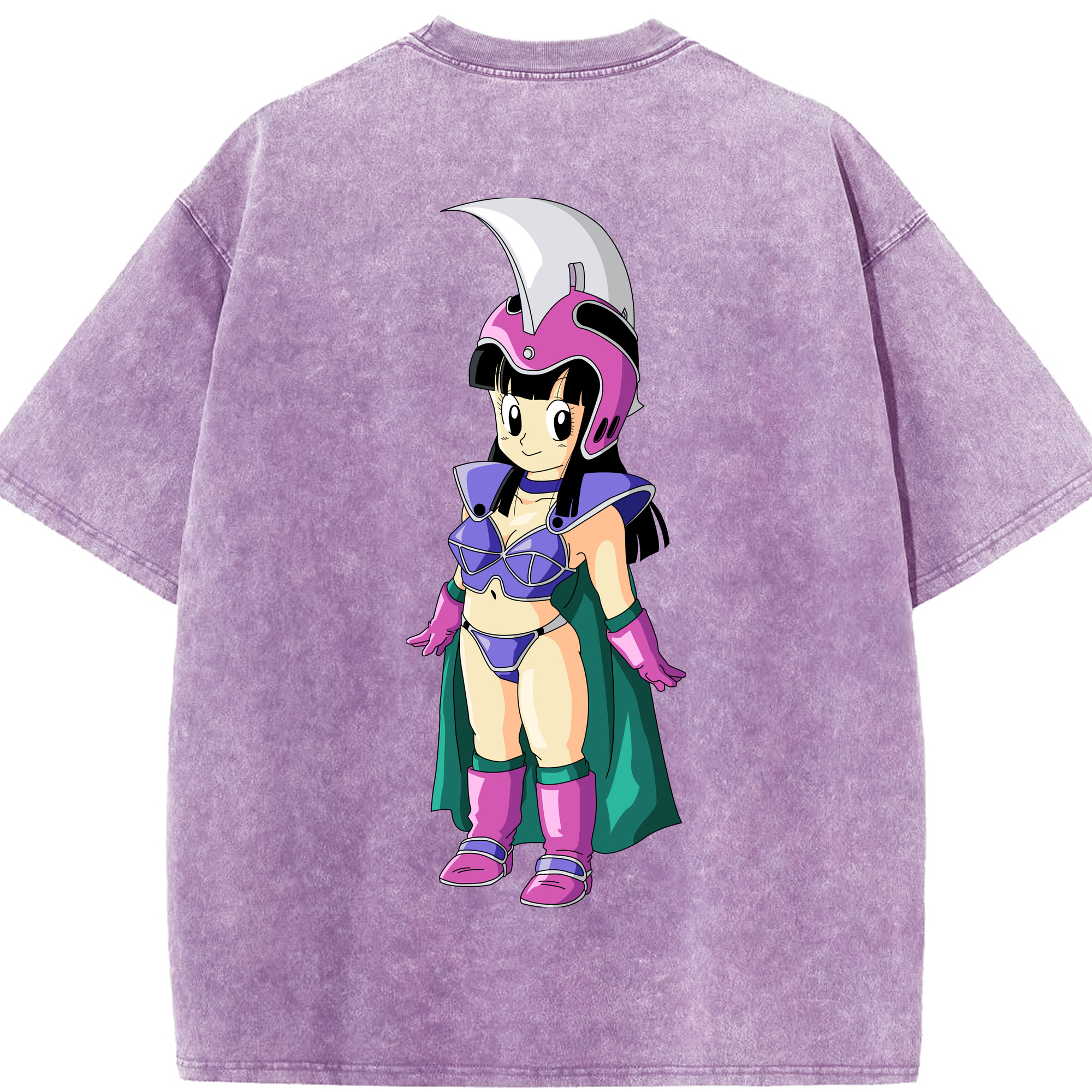 （画像用） ドラゴンボール チチ DRAGON BALL Chichi 綿100% ヴィンテージ風 半袖Tシャツ（背面プリント）
