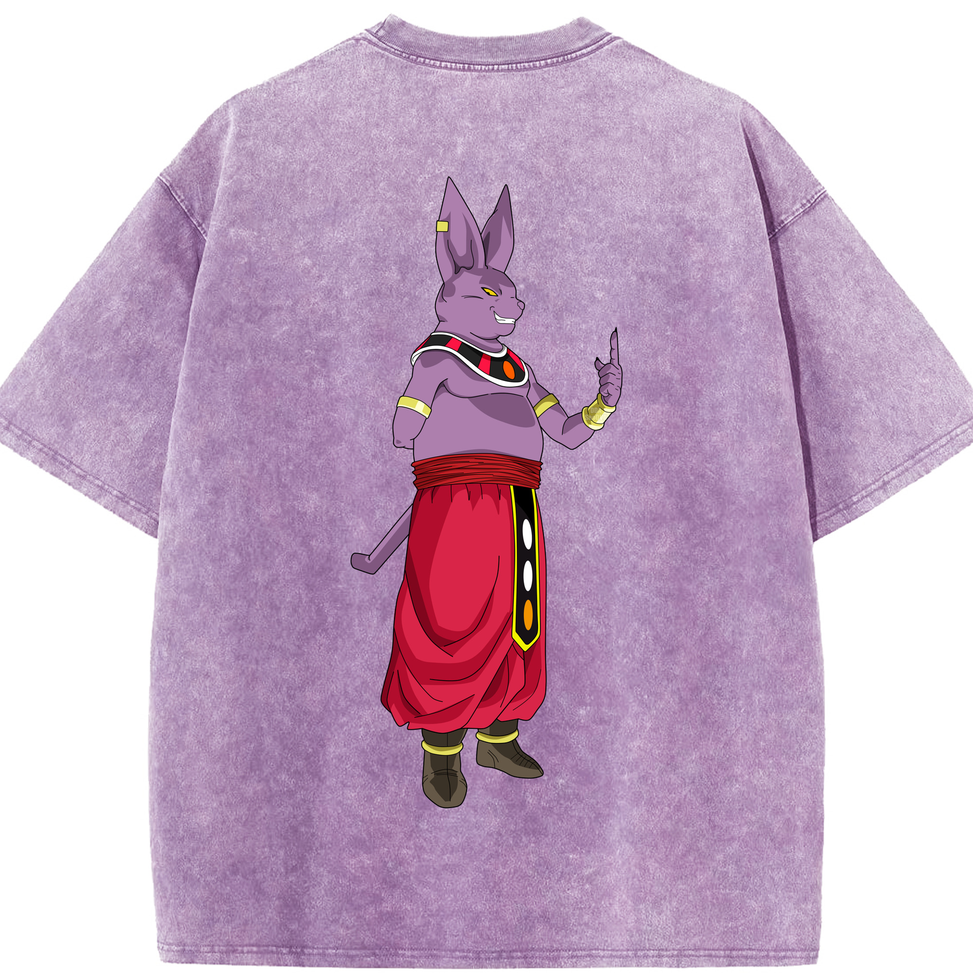 （画像用） ドラゴンボール シャンパ DRAGON BALL Champa 綿100% ヴィンテージ風 半袖Tシャツ（背面プリント）
