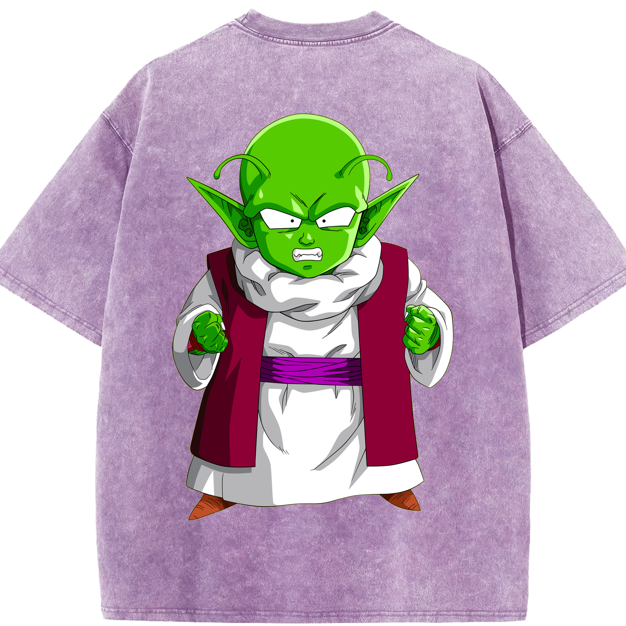 （画像用） ドラゴンボール ピッコロ DRAGON BALL Piccolo 綿100% ヴィンテージ風 半袖Tシャツ（背面プリント）