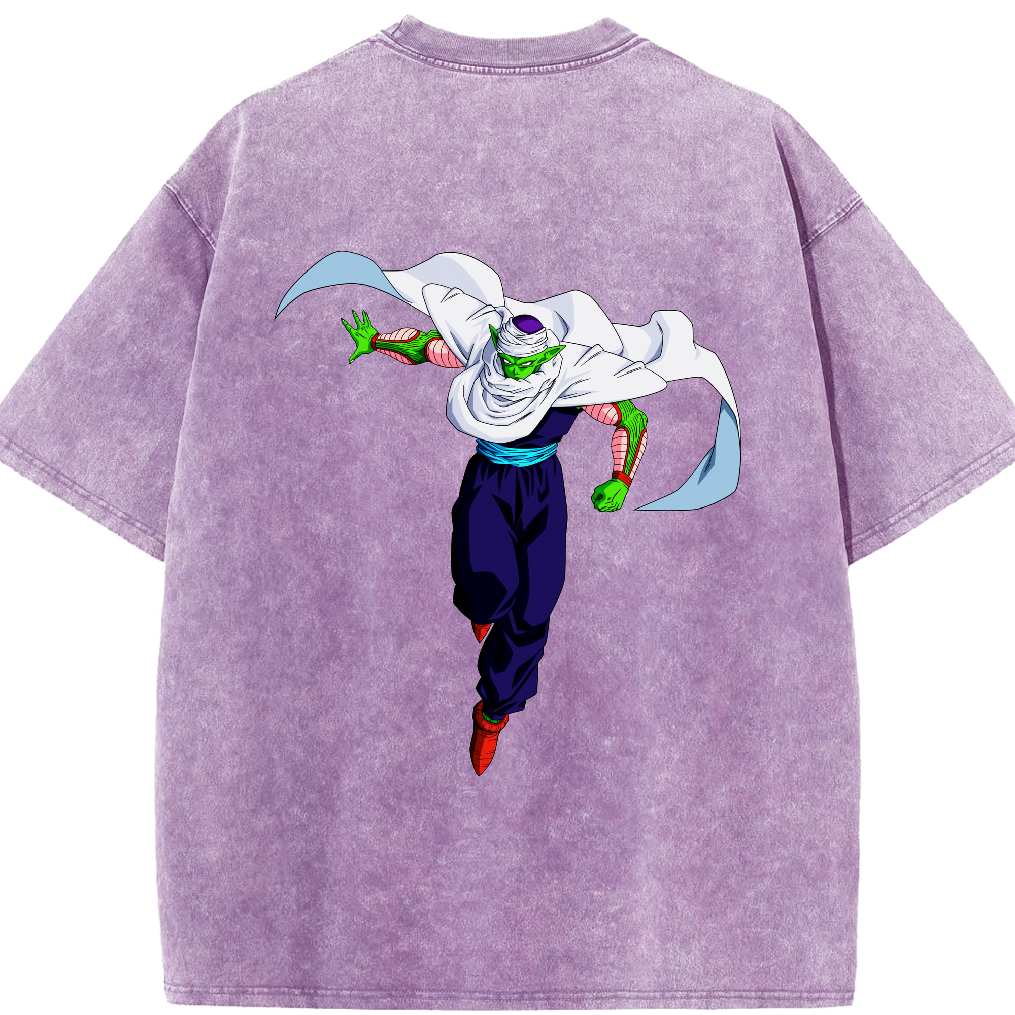 （画像用） ドラゴンボール ピッコロ DRAGON BALL Piccolo 綿100% ヴィンテージ風 半袖Tシャツ（背面プリント）