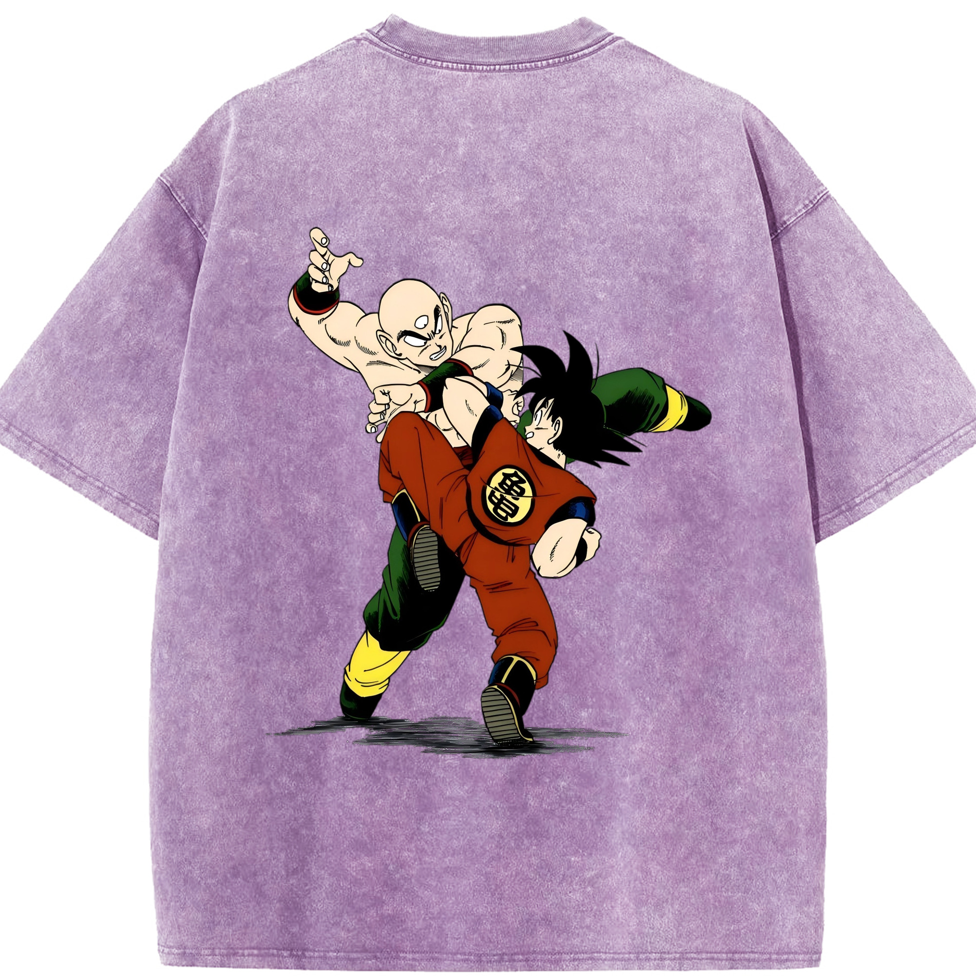 （画像用） ドラゴンボール DRAGON BALL 綿100% ヴィンテージ風 半袖Tシャツ（背面プリント）