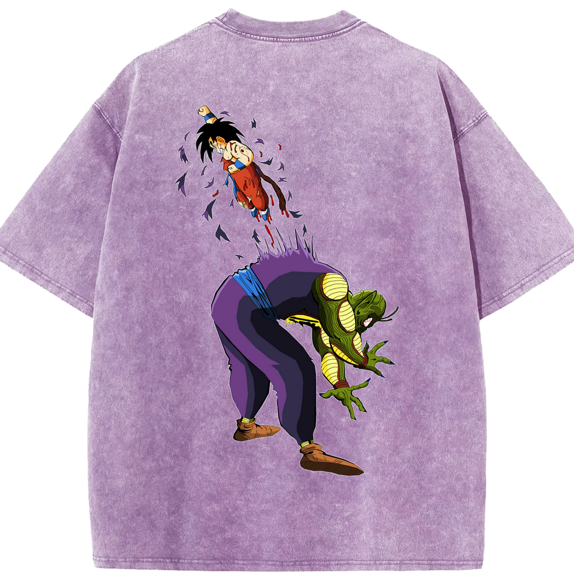 （画像用） ドラゴンボール DRAGON BALL 綿100% ヴィンテージ風 半袖Tシャツ（背面プリント）