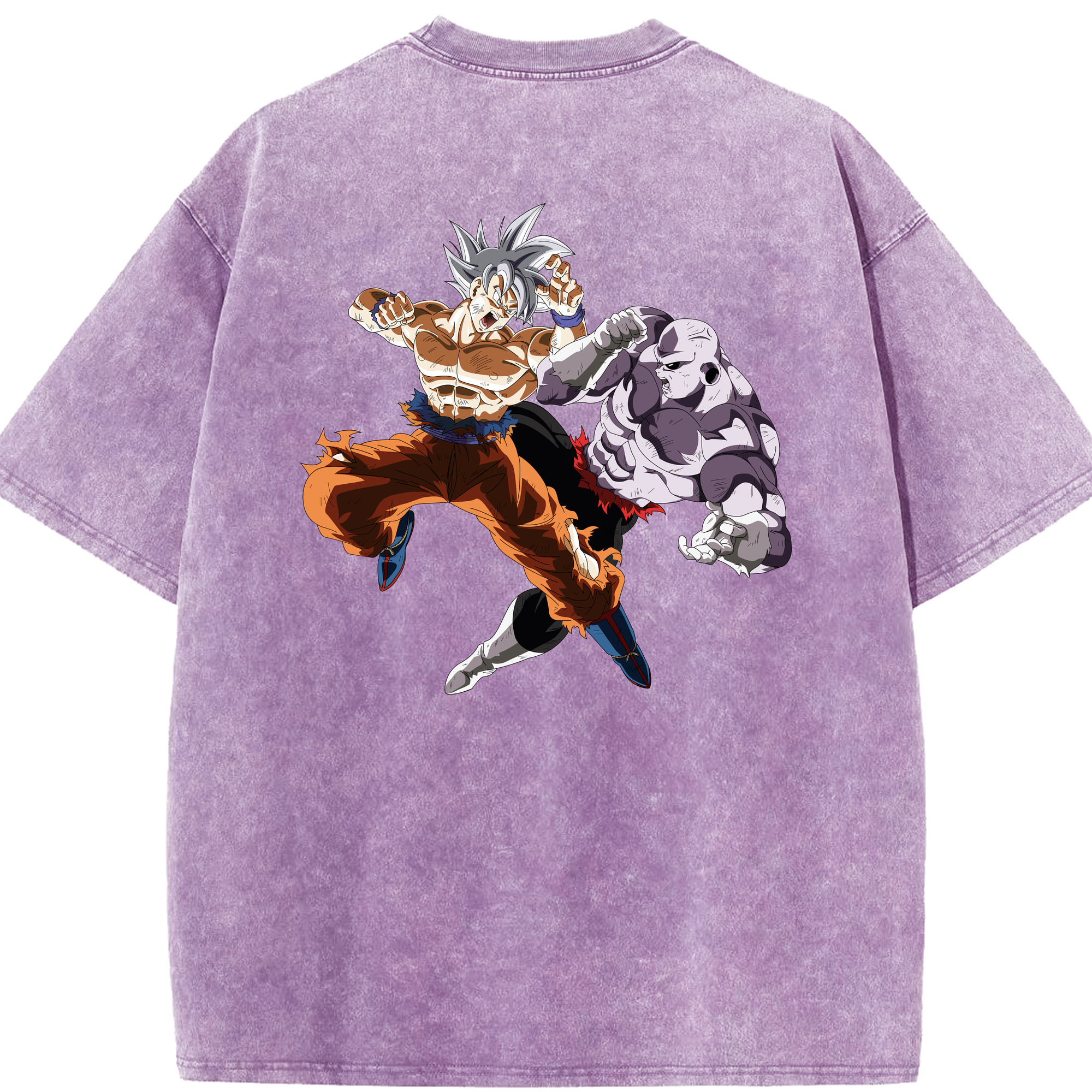 （画像用） ドラゴンボール 孫悟空（そん ごくう）Son Goku カカロット DRAGON BALL Kakarotto 綿100% ヴィンテージ風 半袖Tシャツ（背面プリント）