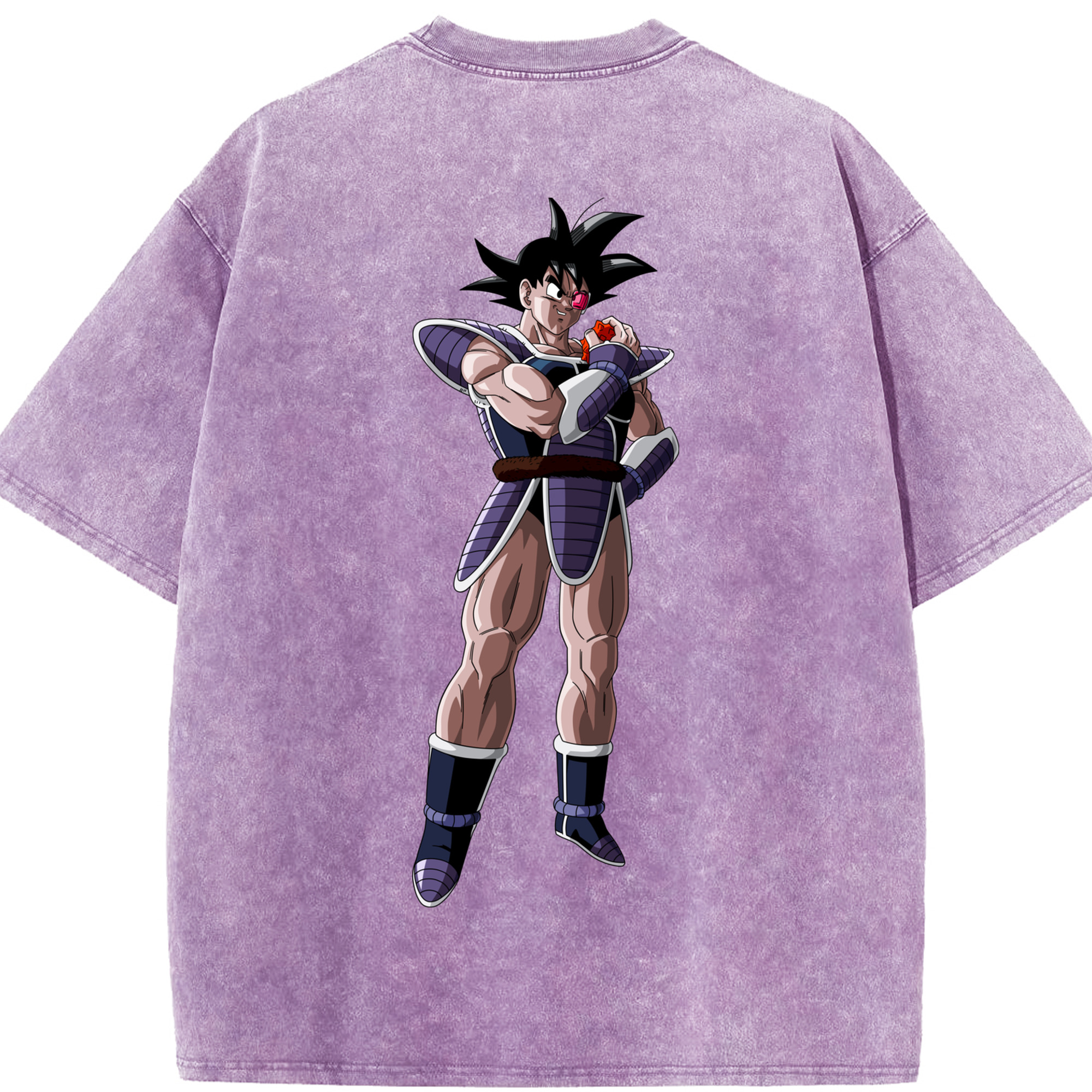 （画像用） ドラゴンボール 孫悟空（そん ごくう）Son Goku カカロット DRAGON BALL Kakarotto 綿100% ヴィンテージ風 半袖Tシャツ（背面プリント）