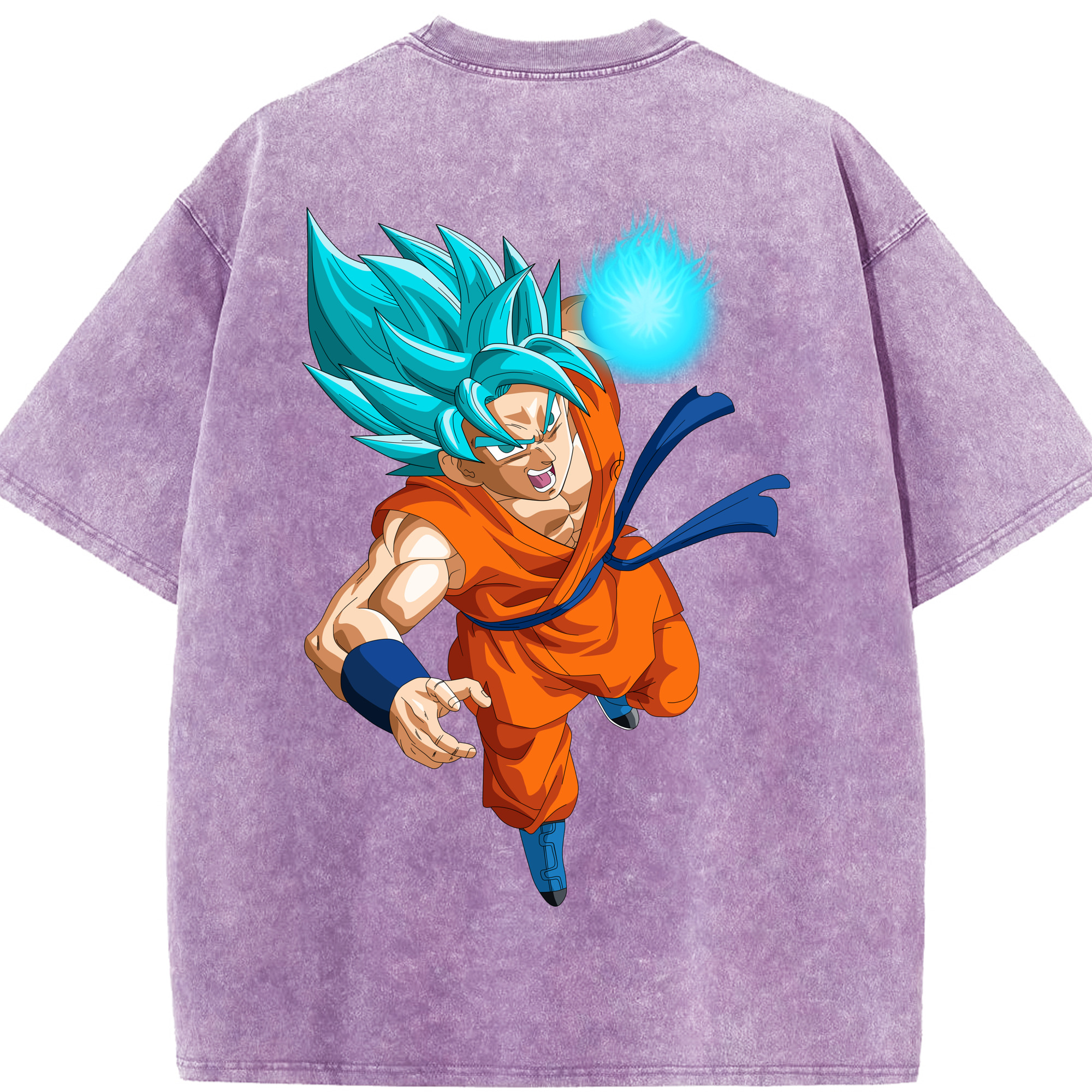 （画像用） ドラゴンボール 孫悟空（そん ごくう）Son Goku カカロット DRAGON BALL Kakarotto 綿100% ヴィンテージ風 半袖Tシャツ（背面プリント）