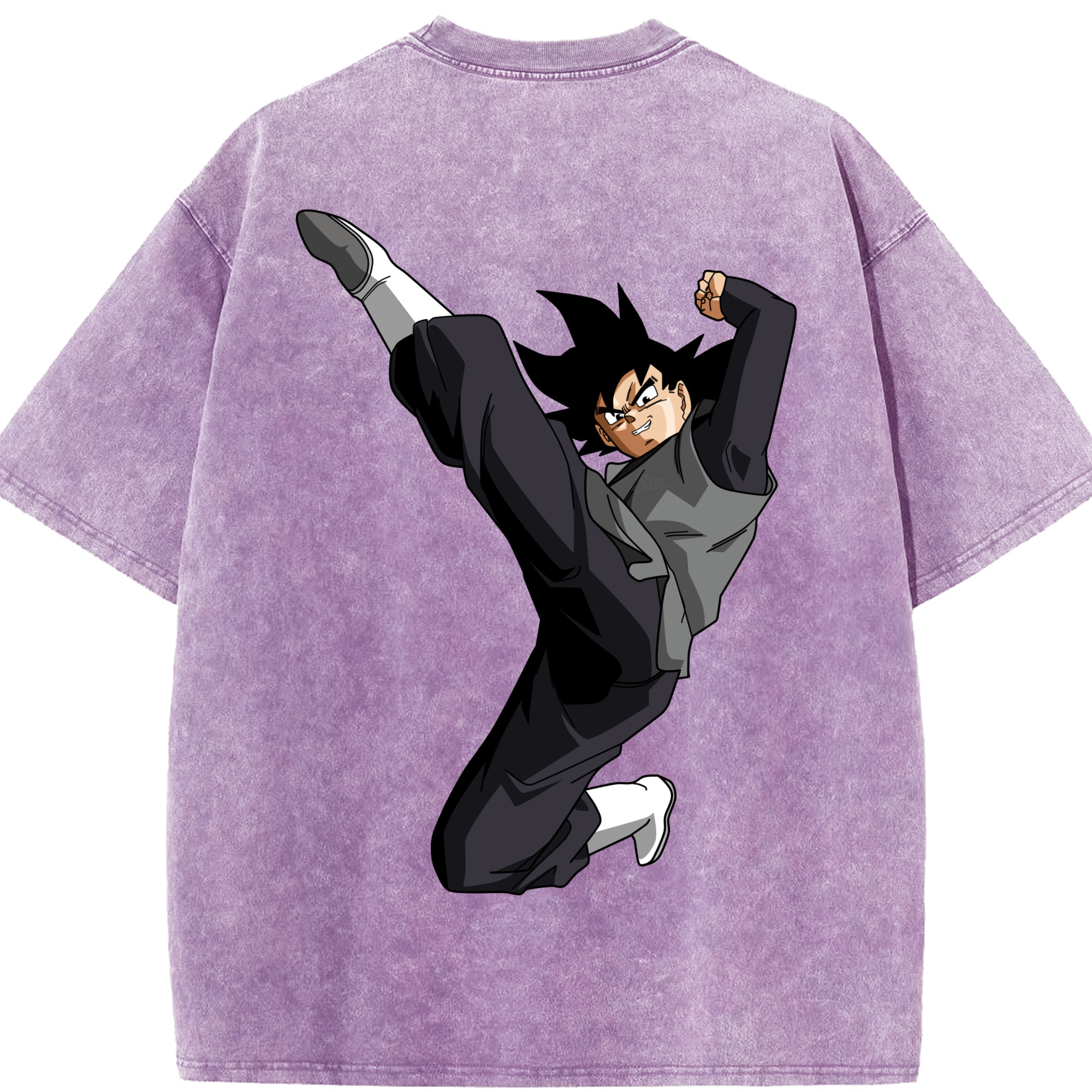 （画像用） ドラゴンボール ベジータ四世（Bejīta Yonsei）DRAGON BALL Vegeta IV 綿100% ヴィンテージ風 半袖Tシャツ（背面プリント）