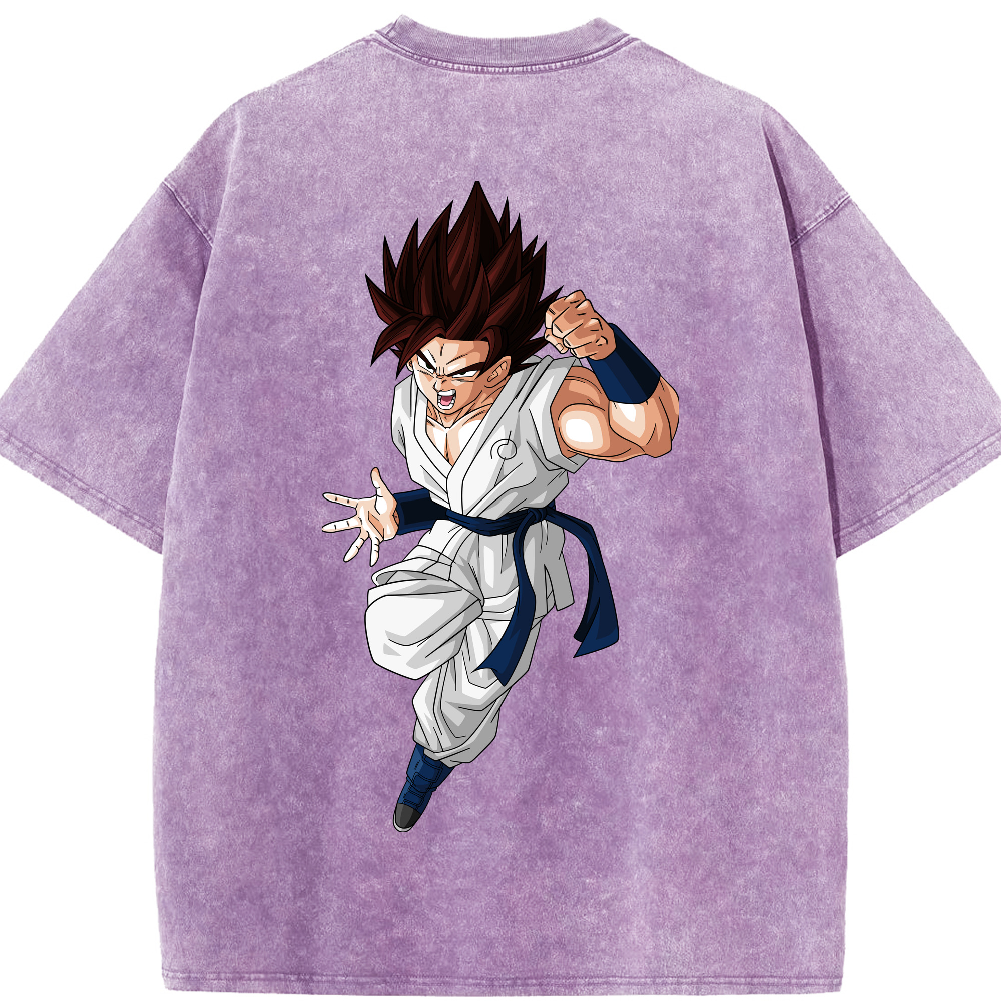 （画像用） ドラゴンボール 孫 悟飯（そんごはん）DRAGON BALL Son Gohan 綿100% ヴィンテージ風 半袖Tシャツ（背面プリント）