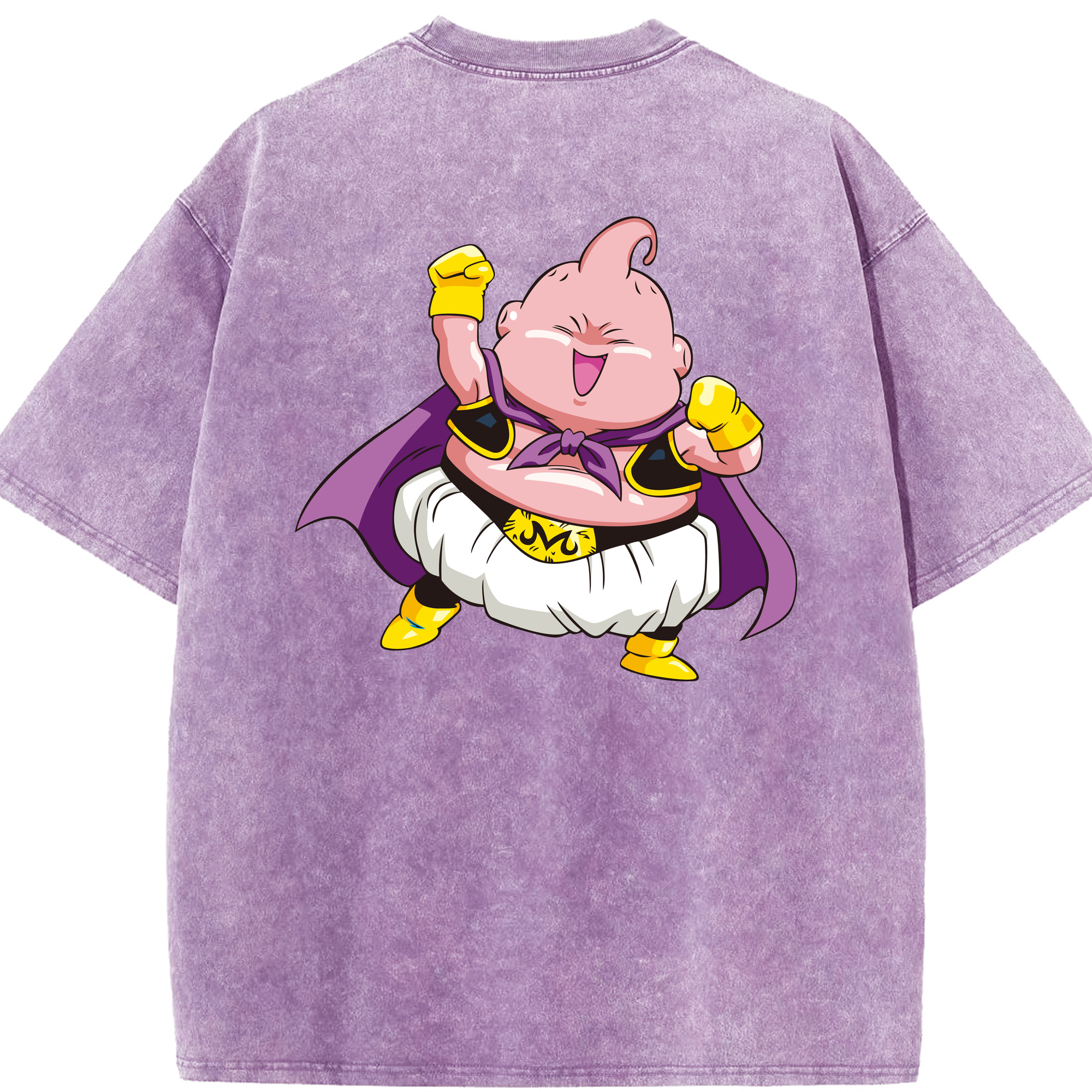 ドラゴンボール 魔人ブウ DRAGON BALL Majin Buu 綿100% ヴィンテージ風 半袖Tシャツ（背面プリント）