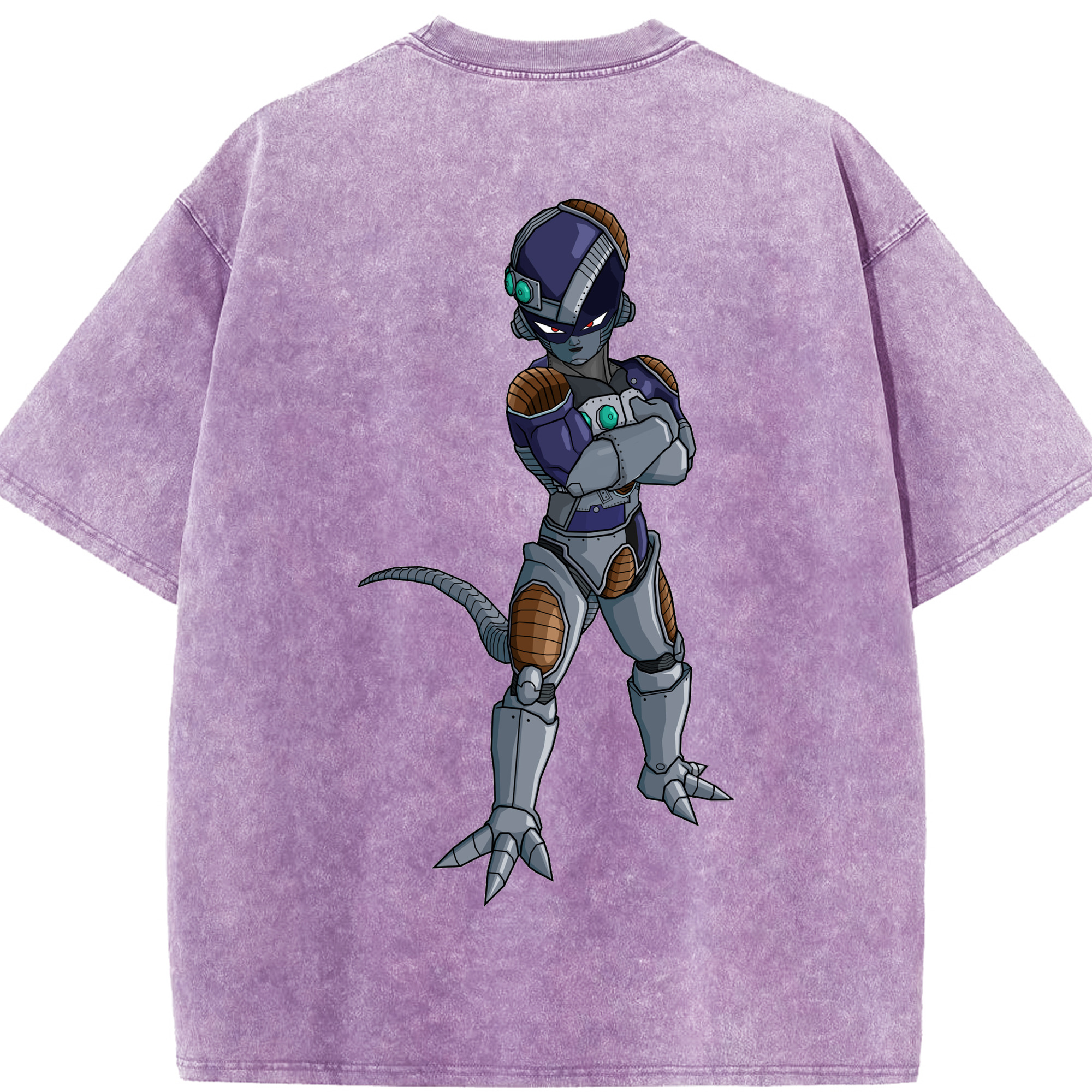 （画像用） ドラゴンボール フリーザ DRAGON BALL Frieza 綿100% ヴィンテージ風 半袖Tシャツ（背面プリント）
