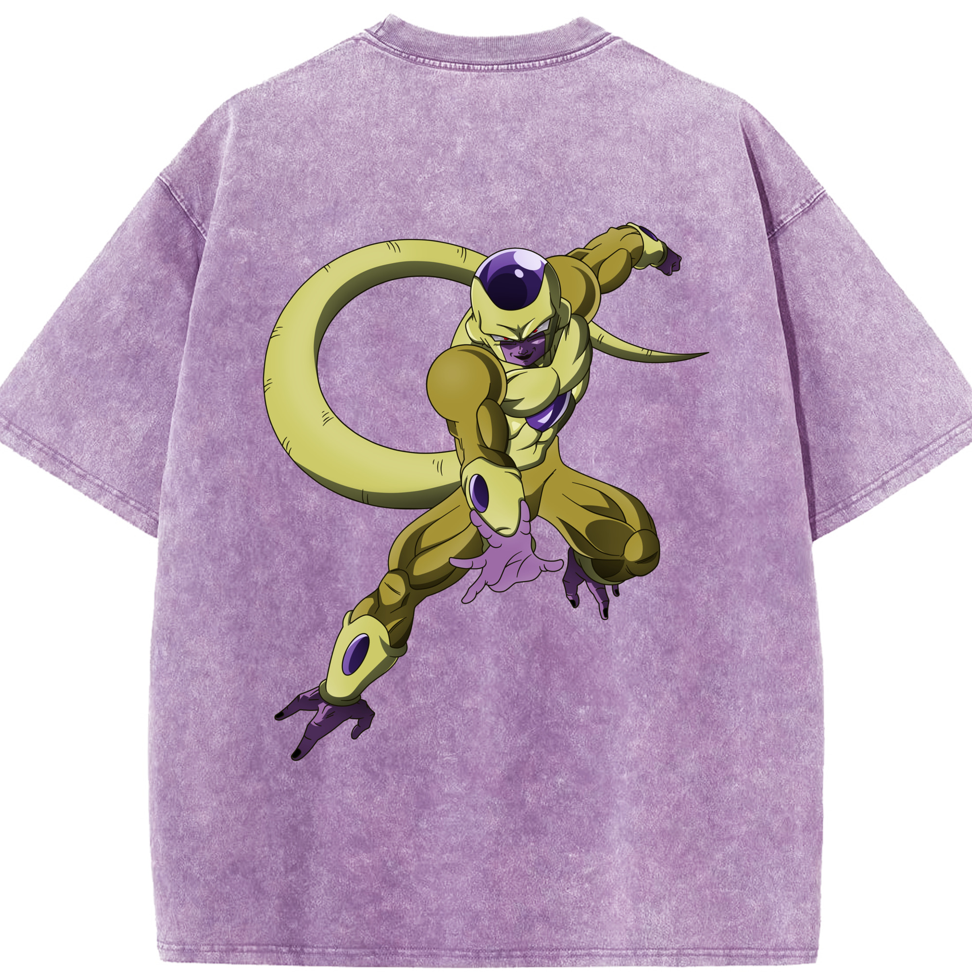 （画像用） ドラゴンボール フリーザ DRAGON BALL Frieza 綿100% ヴィンテージ風 半袖Tシャツ（背面プリント）