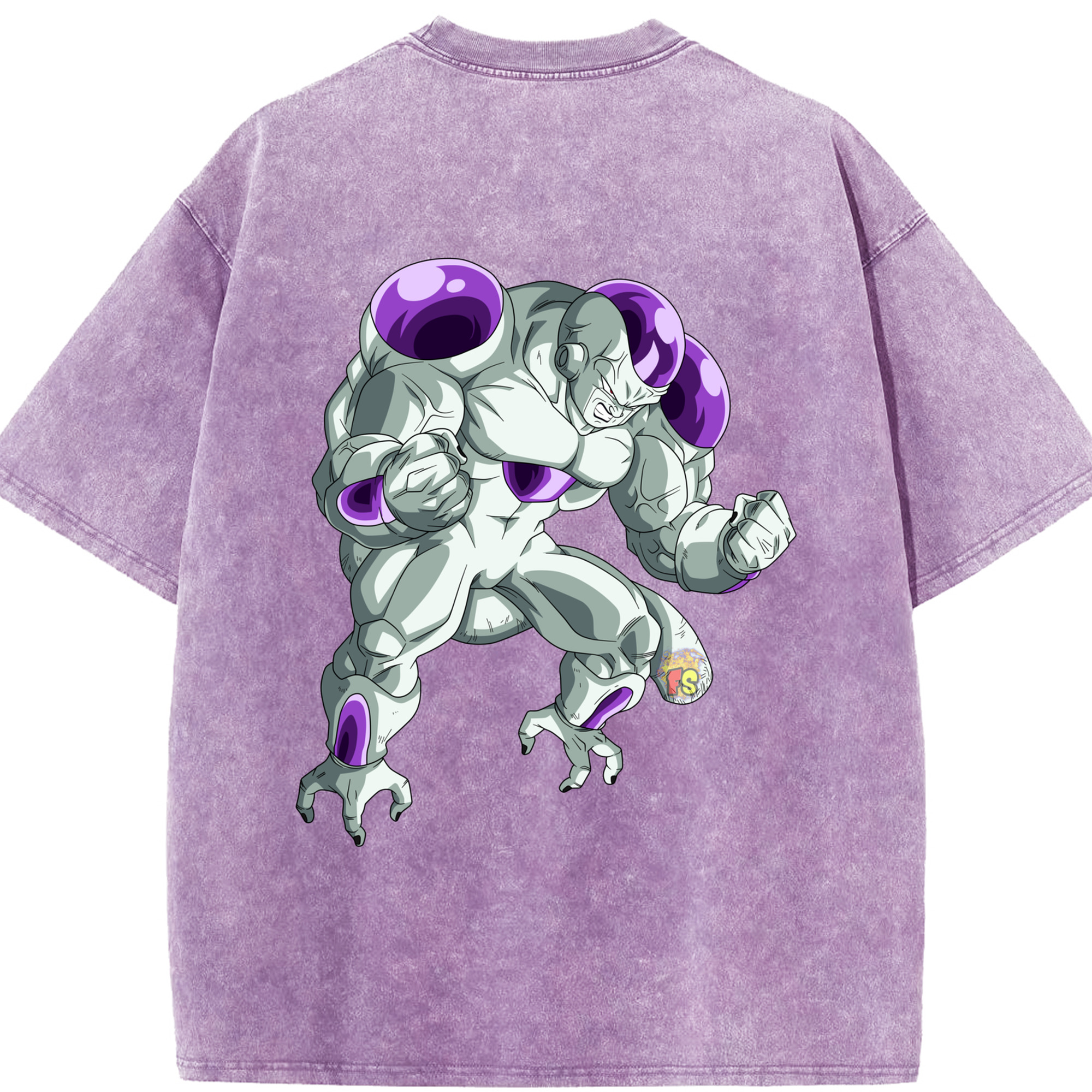 （画像用） ドラゴンボール フリーザ DRAGON BALL Frieza 綿100% ヴィンテージ風 半袖Tシャツ（背面プリント）