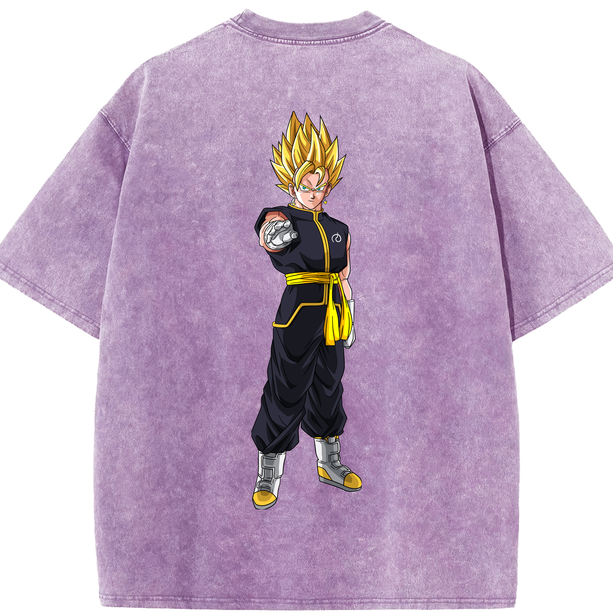 （画像用） ドラゴンボール ベジット DRAGON BALL Vegetto 綿100% ヴィンテージ風 半袖Tシャツ（背面プリント）