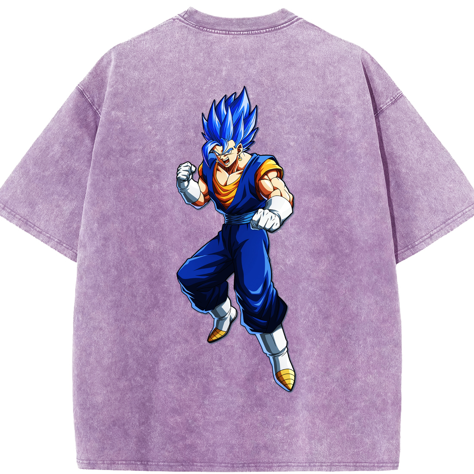 （画像用） ドラゴンボール ベジット DRAGON BALL Vegetto 綿100% ヴィンテージ風 半袖Tシャツ（背面プリント）