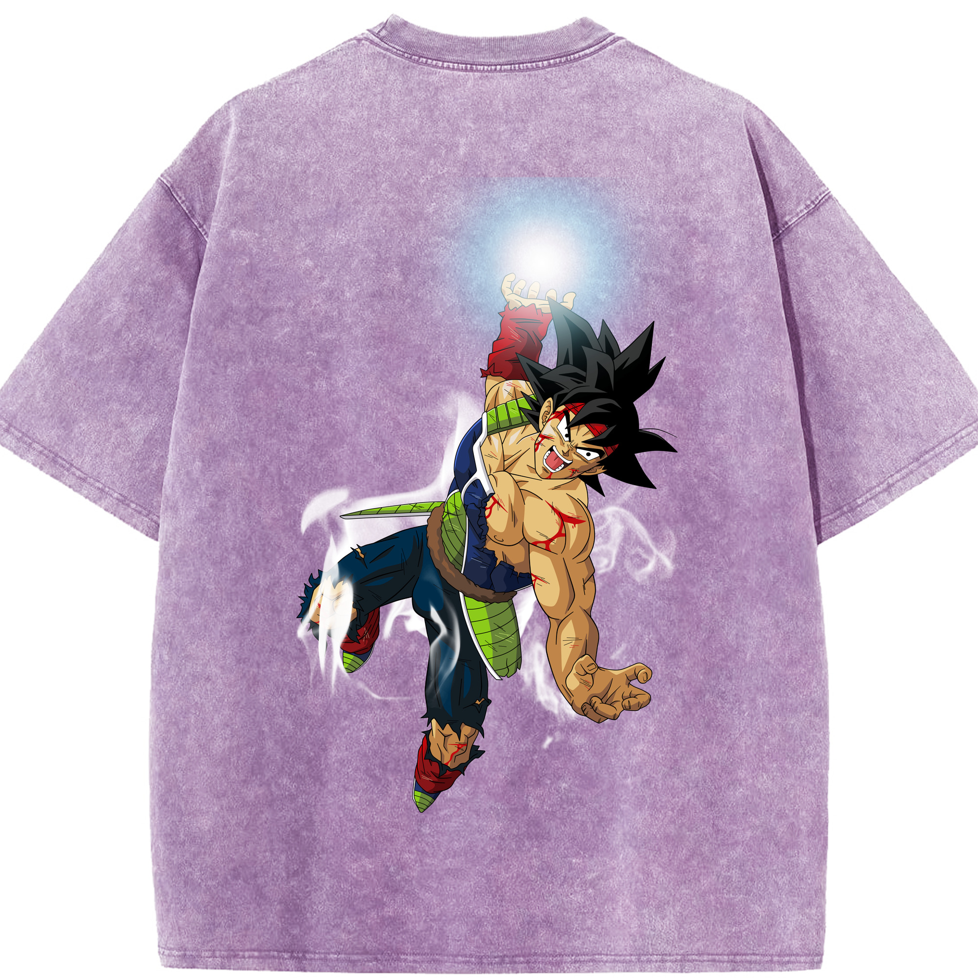 （画像用） ドラゴンボール バーダック DRAGON BALL Burdock 綿100% ヴィンテージ風 半袖Tシャツ（背面プリント）