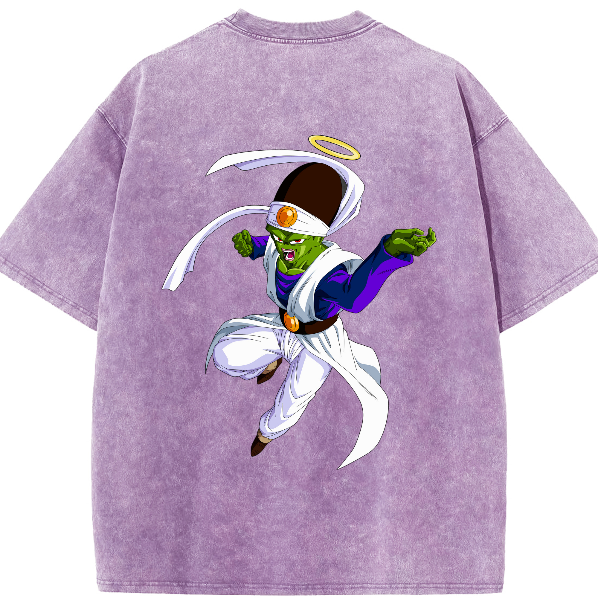 （画像用） ドラゴンボール パイクーハン DRAGON BALL Pikkon 綿100% ヴィンテージ風 半袖Tシャツ（背面プリント）