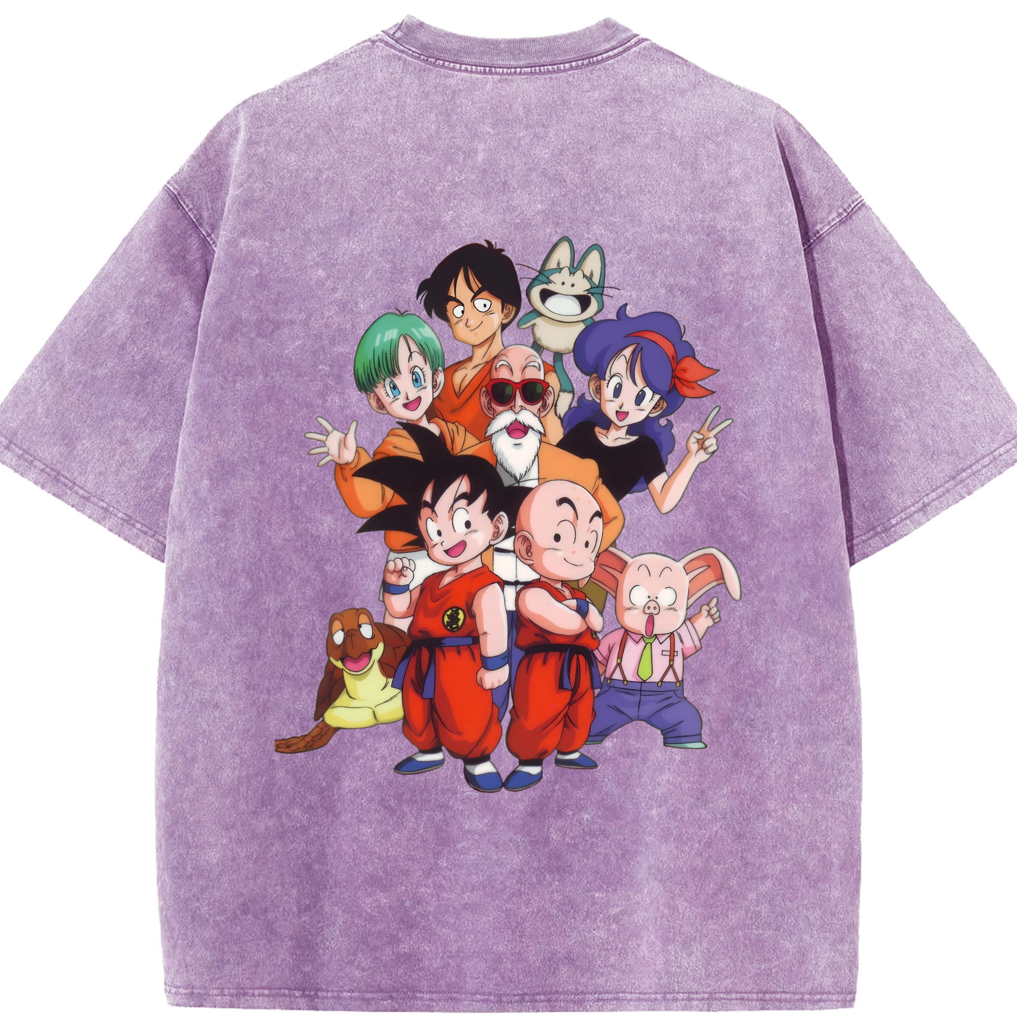 （画像用） ドラゴンボール DRAGON BALL 綿100% ヴィンテージ風 半袖Tシャツ（背面プリント）