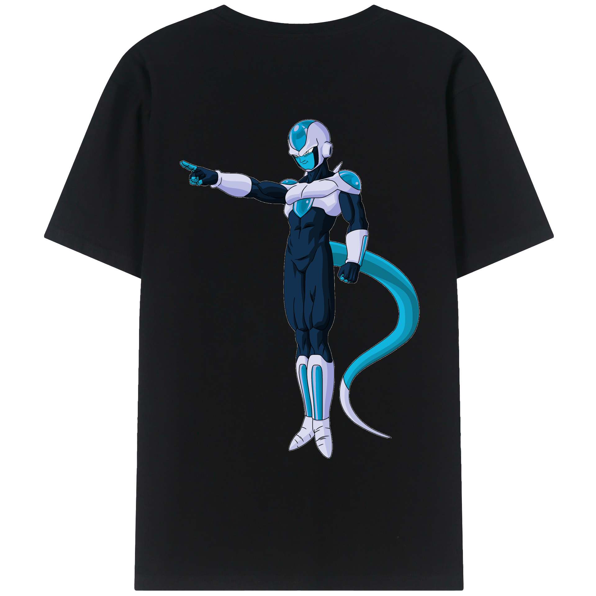 （画像用） ドラゴンボール フリーザ DRAGON BALL Frieza 綿100％ メンズ半袖Tシャツ（バックプリント） 通気性