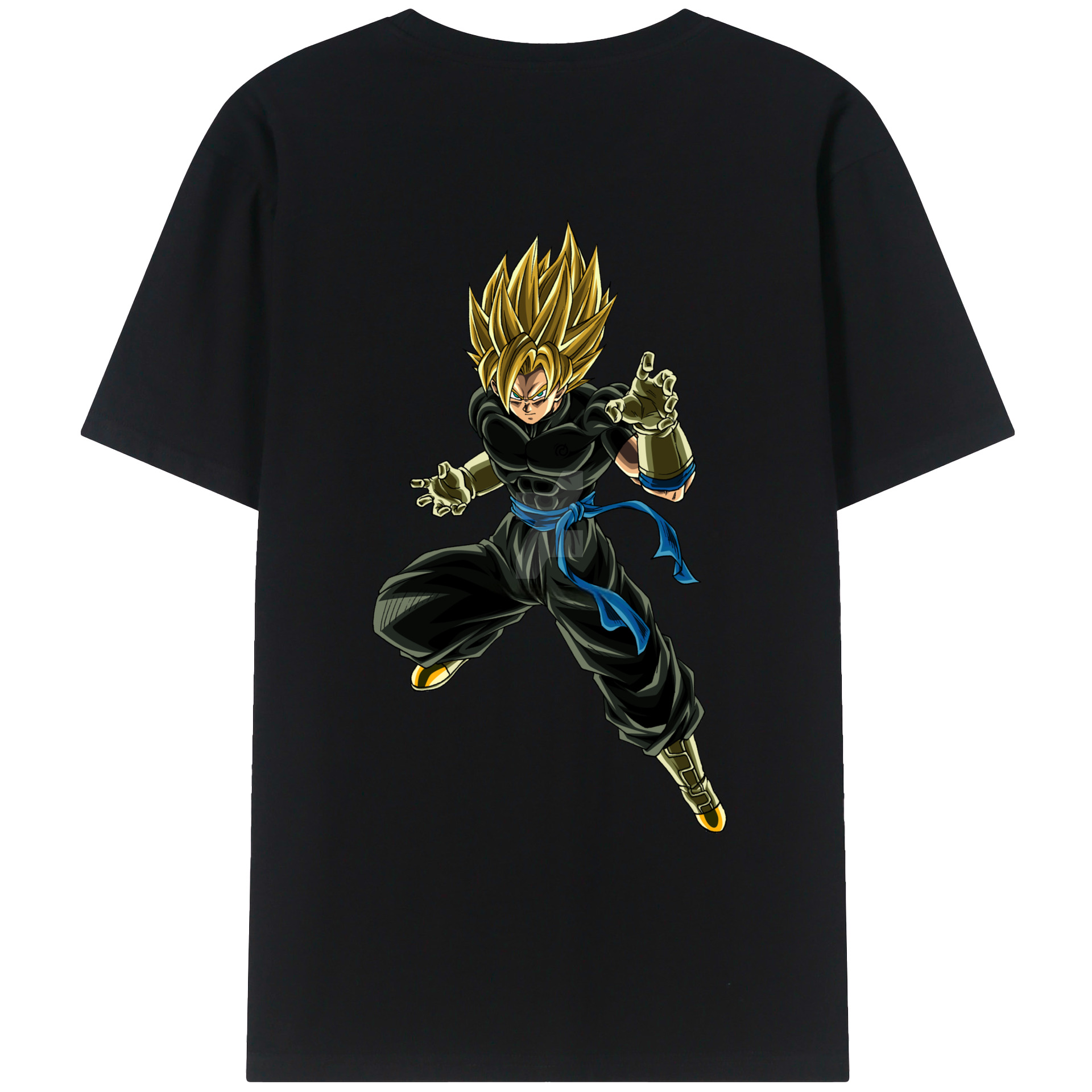 （画像用） ドラゴンボール ベジット DRAGON BALL Vegetto 綿100％ メンズ半袖Tシャツ（バックプリント） 通気性