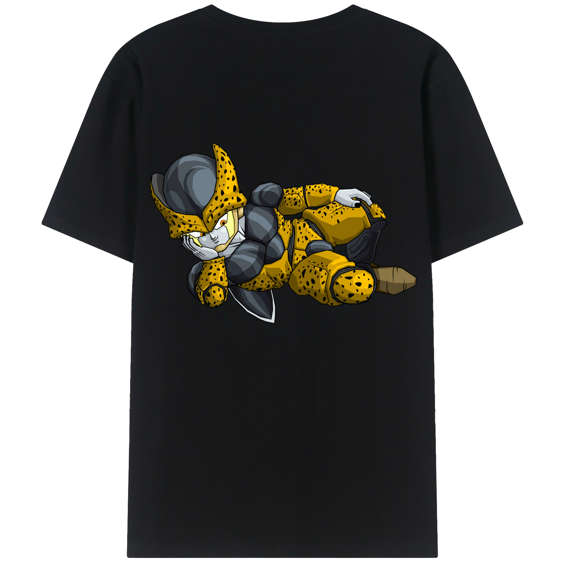 （画像用） ドラゴンボール セル DRAGON BALL Cell 綿100％ メンズ半袖Tシャツ（バックプリント） 通気性