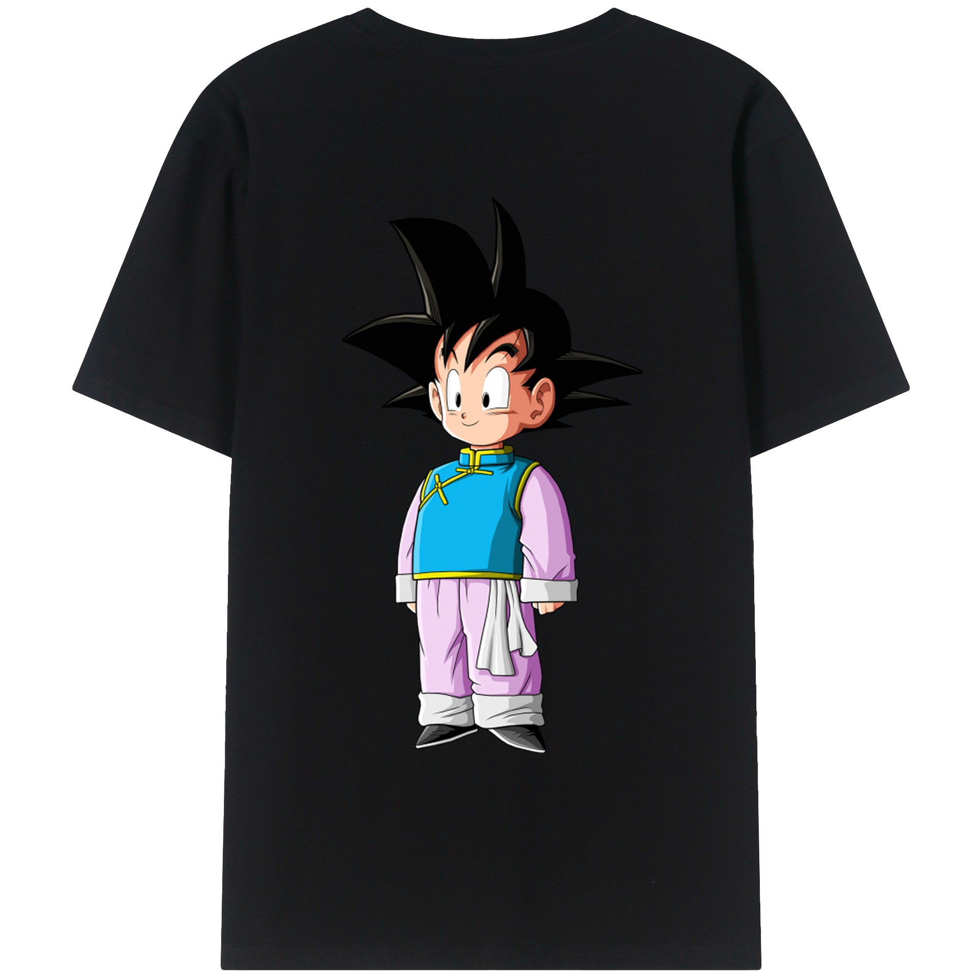 （画像用） ドラゴンボール 孫悟空（そん ごくう）Son Goku カカロット DRAGON BALL Kakarotto 綿100％ メンズ半袖Tシャツ（バックプリント） 通気性