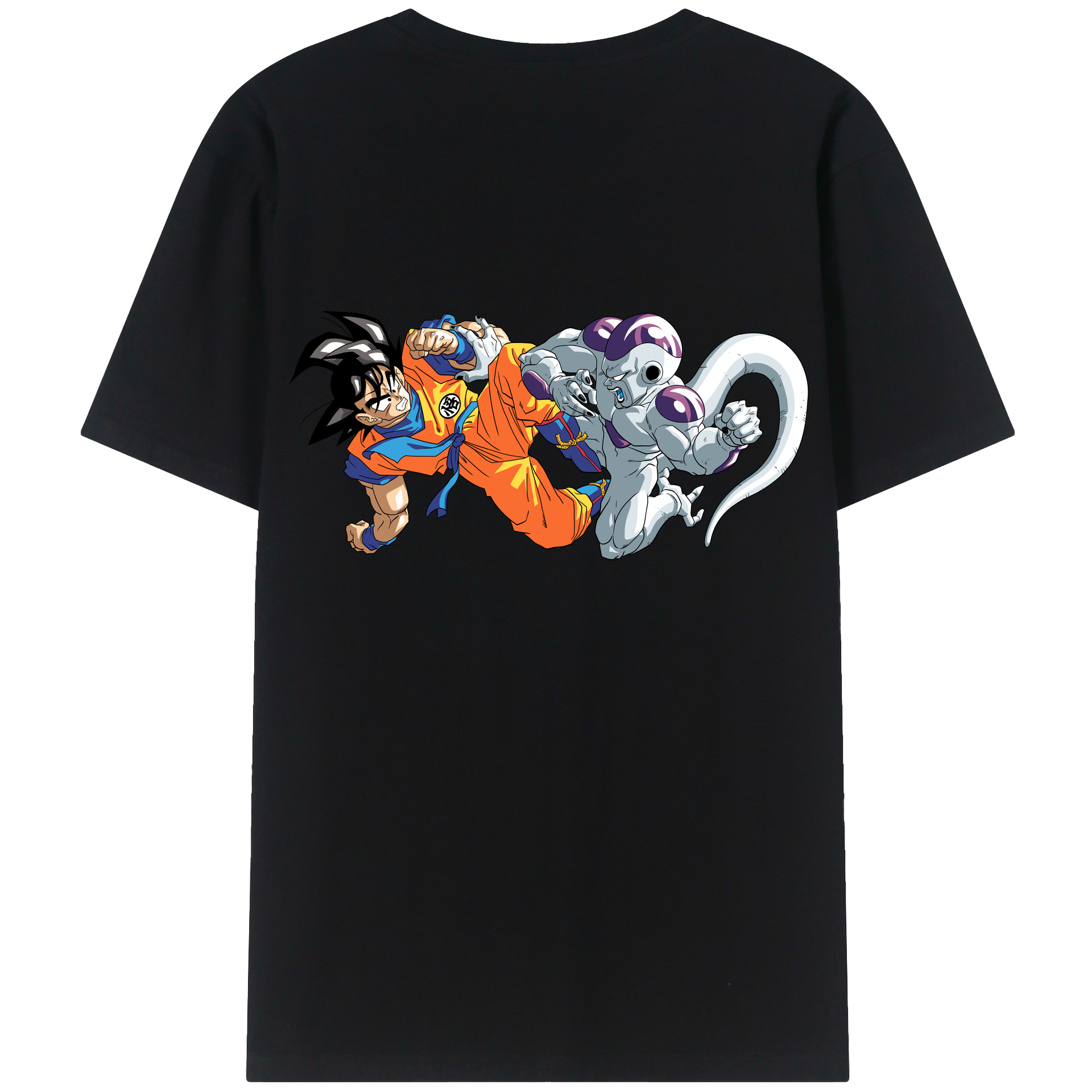 （画像用） ドラゴンボール 孫悟空（そん ごくう）Son Goku カカロット DRAGON BALL Kakarotto 綿100％ メンズ半袖Tシャツ（バックプリント） 通気性