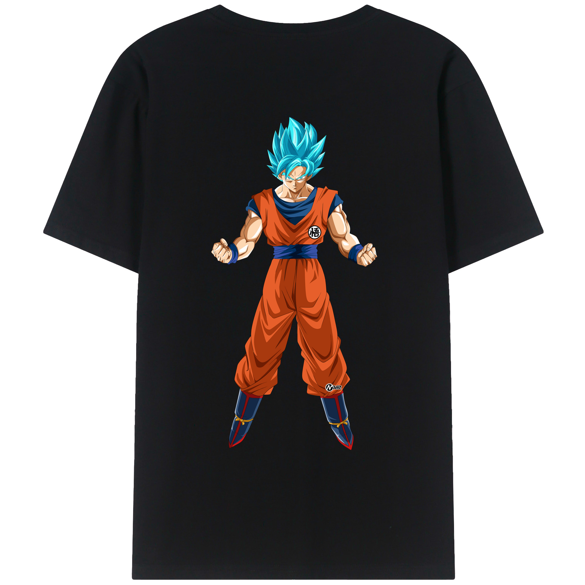 （画像用） ドラゴンボール 孫悟空（そん ごくう）Son Goku カカロット DRAGON BALL Kakarotto 綿100％ メンズ半袖Tシャツ（バックプリント） 通気性