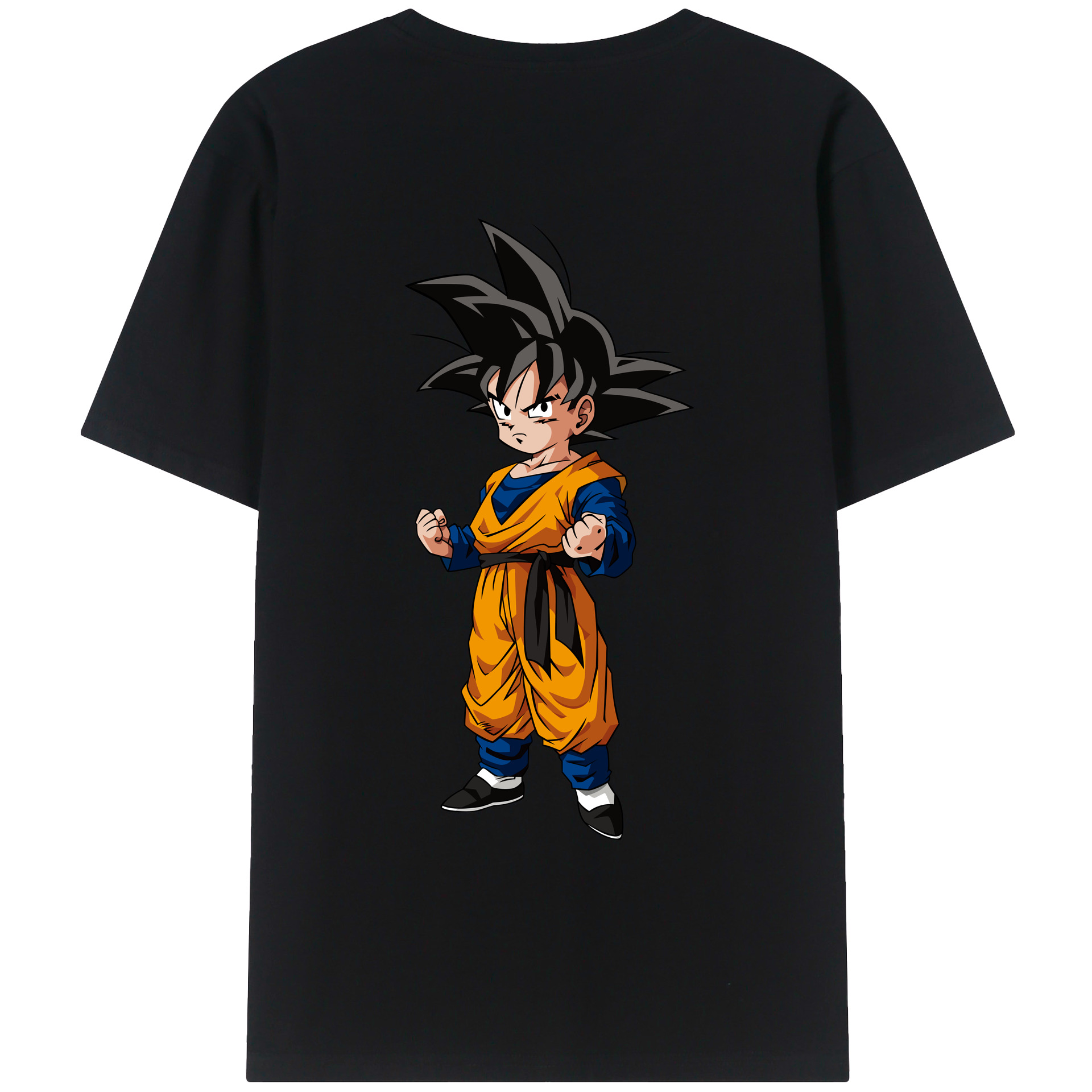 （画像用） ドラゴンボール 孫悟空（そん ごくう）Son Goku カカロット DRAGON BALL Kakarotto 綿100％ メンズ半袖Tシャツ（バックプリント） 通気性