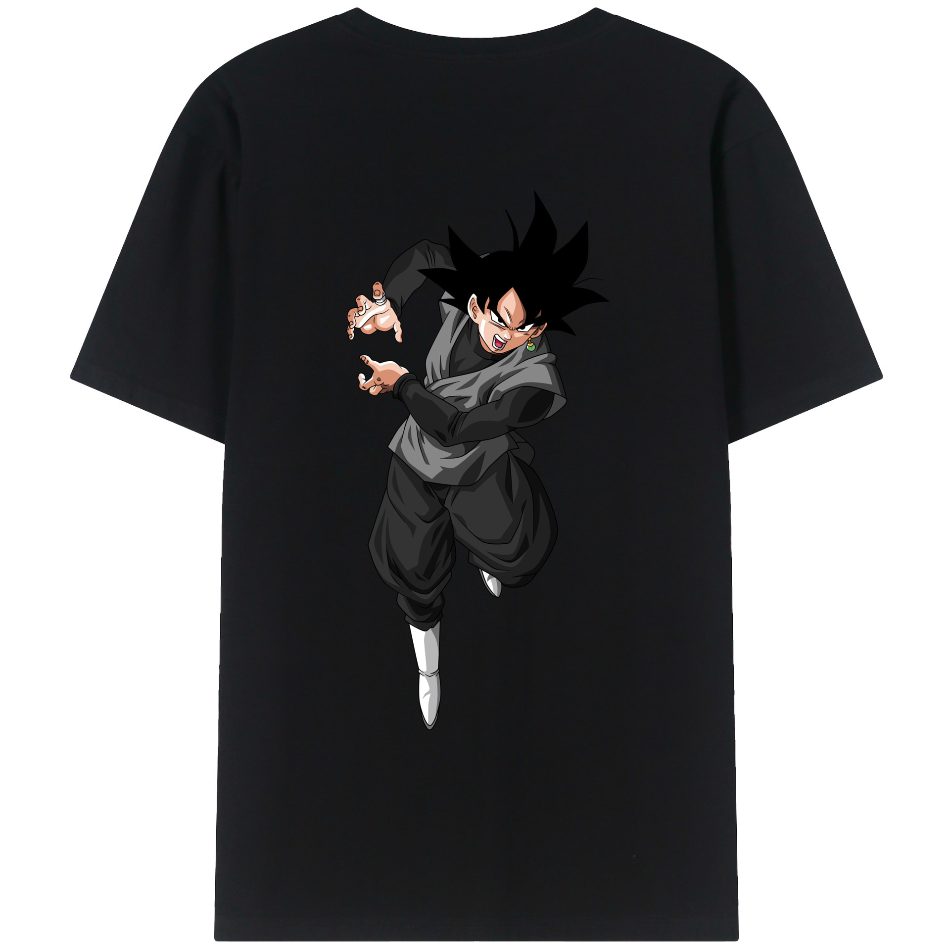 （画像用） ドラゴンボール ベジータ四世（Bejīta Yonsei）DRAGON BALL Vegeta IV 綿100％ メンズ半袖Tシャツ（バックプリント） 通気性