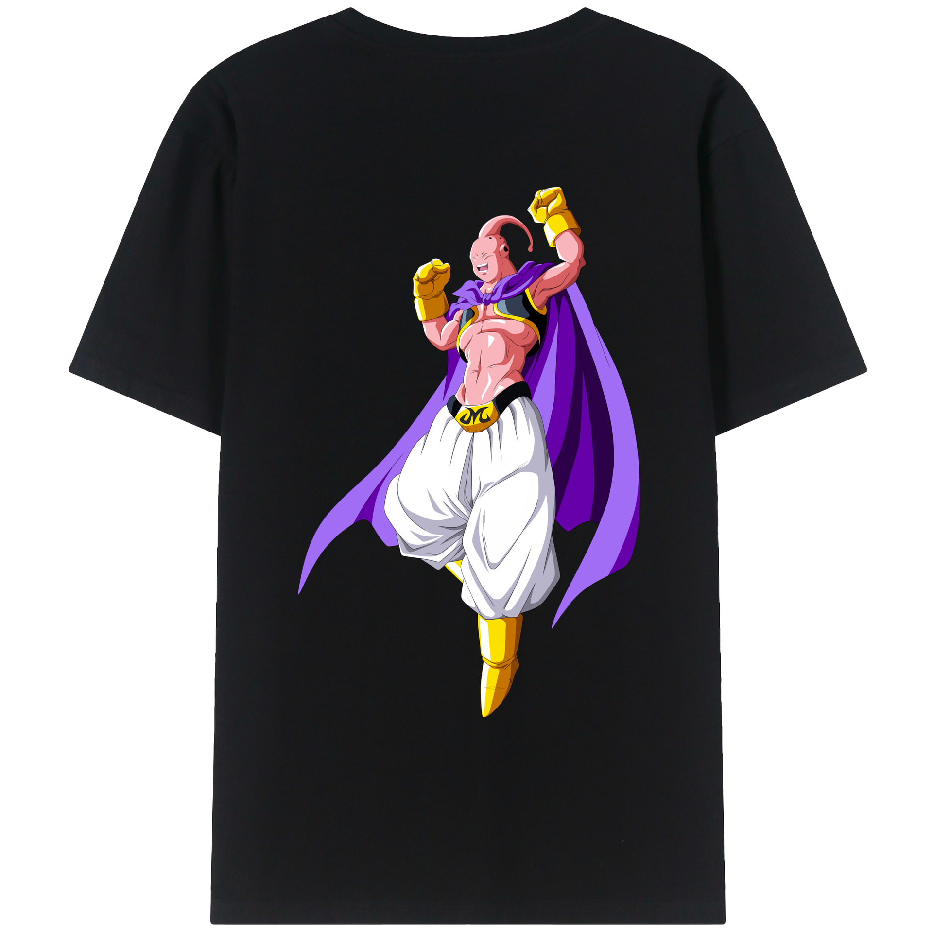 （画像用） ドラゴンボール 魔人ブウ DRAGON BALL Majin Buu 綿100％ メンズ半袖Tシャツ（バックプリント） 通気性