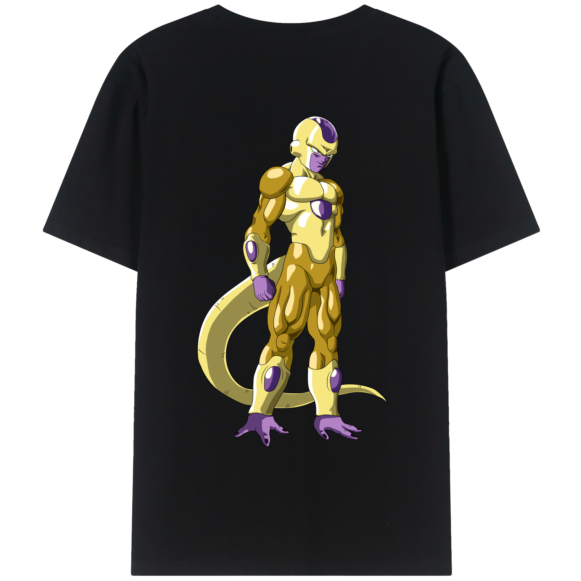 （画像用） ドラゴンボール フリーザ DRAGON BALL Frieza 綿100％ メンズ半袖Tシャツ（バックプリント） 通気性