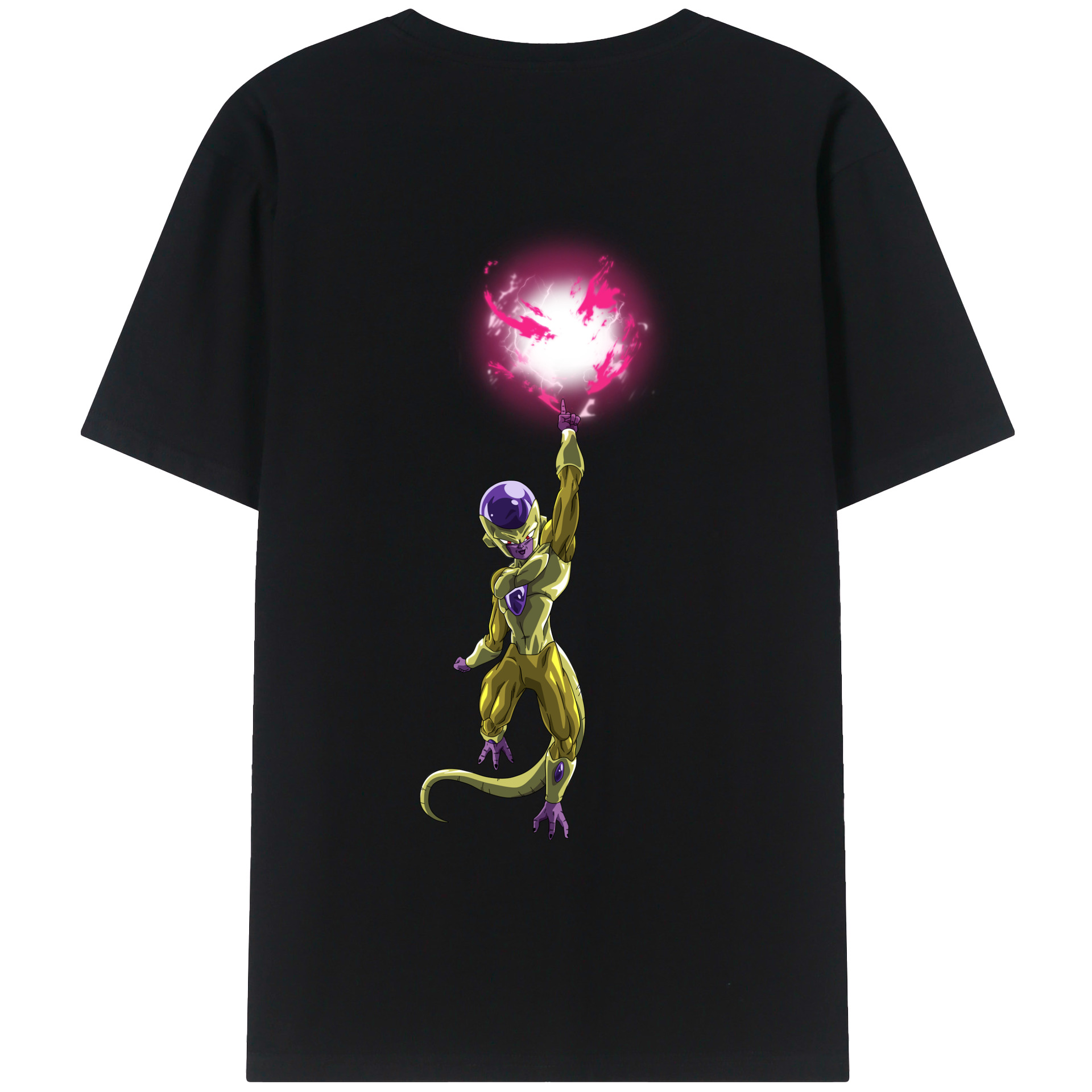 （画像用） ドラゴンボール フリーザ DRAGON BALL Frieza 綿100％ メンズ半袖Tシャツ（バックプリント） 通気性