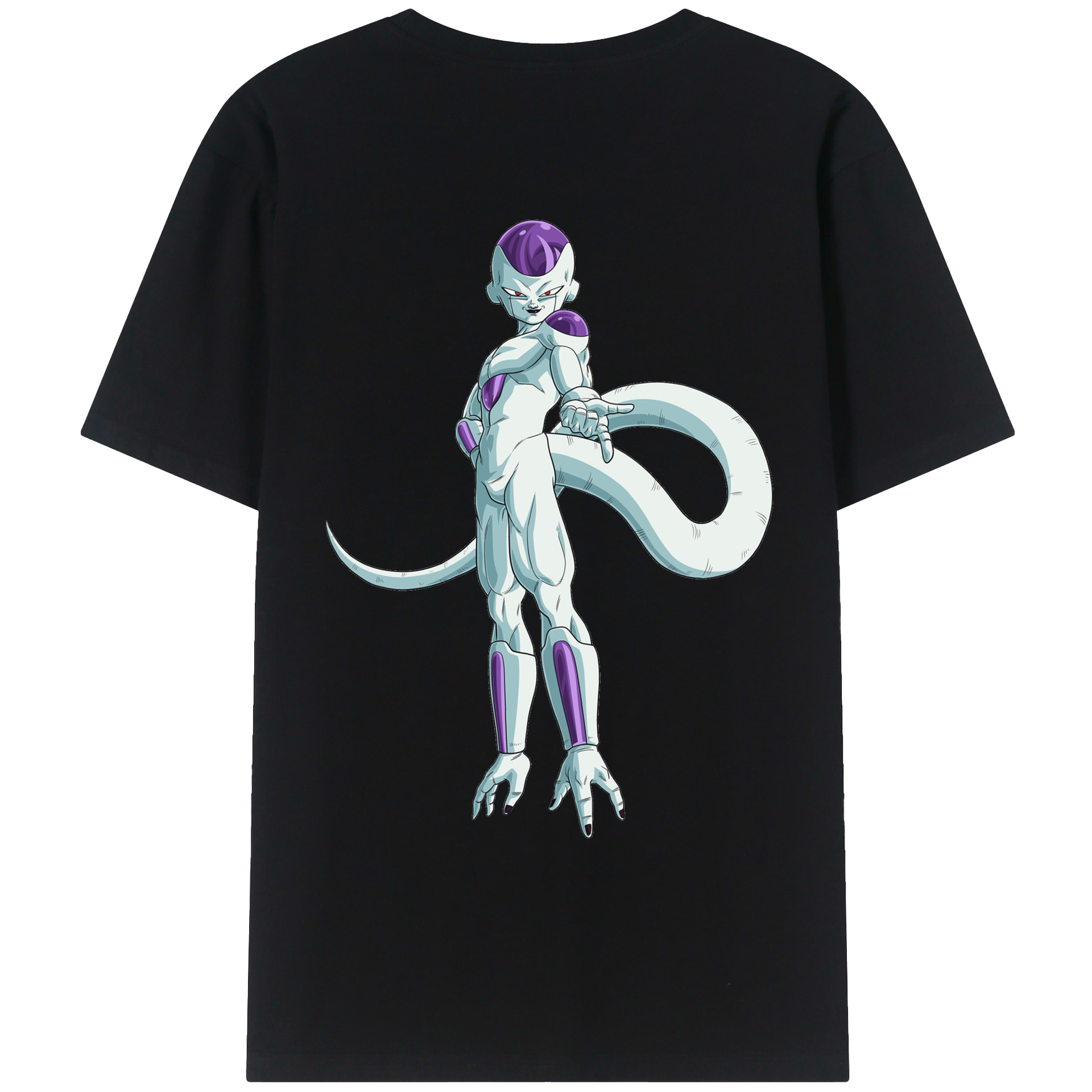 （画像用） ドラゴンボール フリーザ DRAGON BALL Frieza 綿100％ メンズ半袖Tシャツ（バックプリント） 通気性